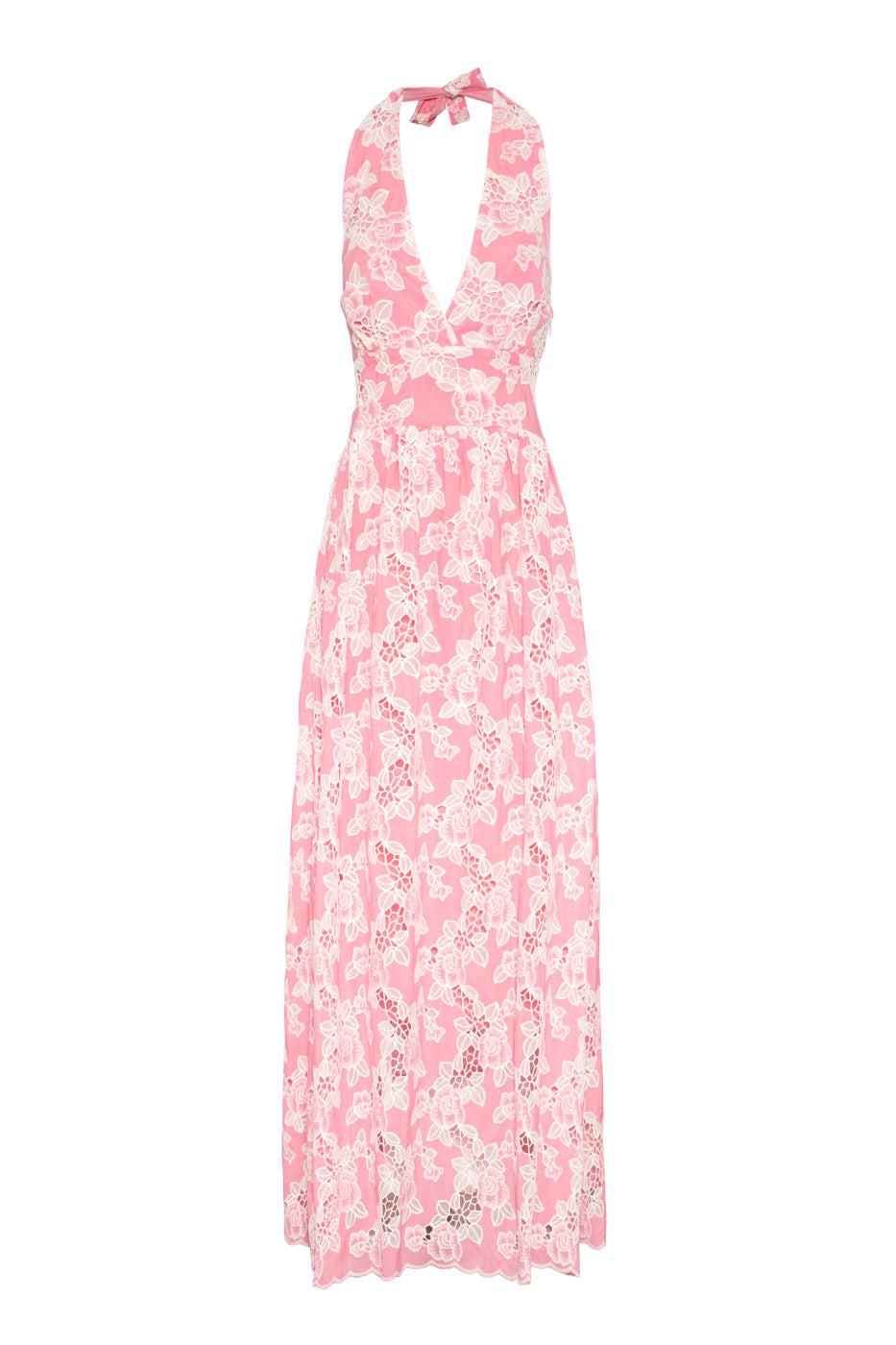 Evelyn Maxi Dress Blush Floral - Pink