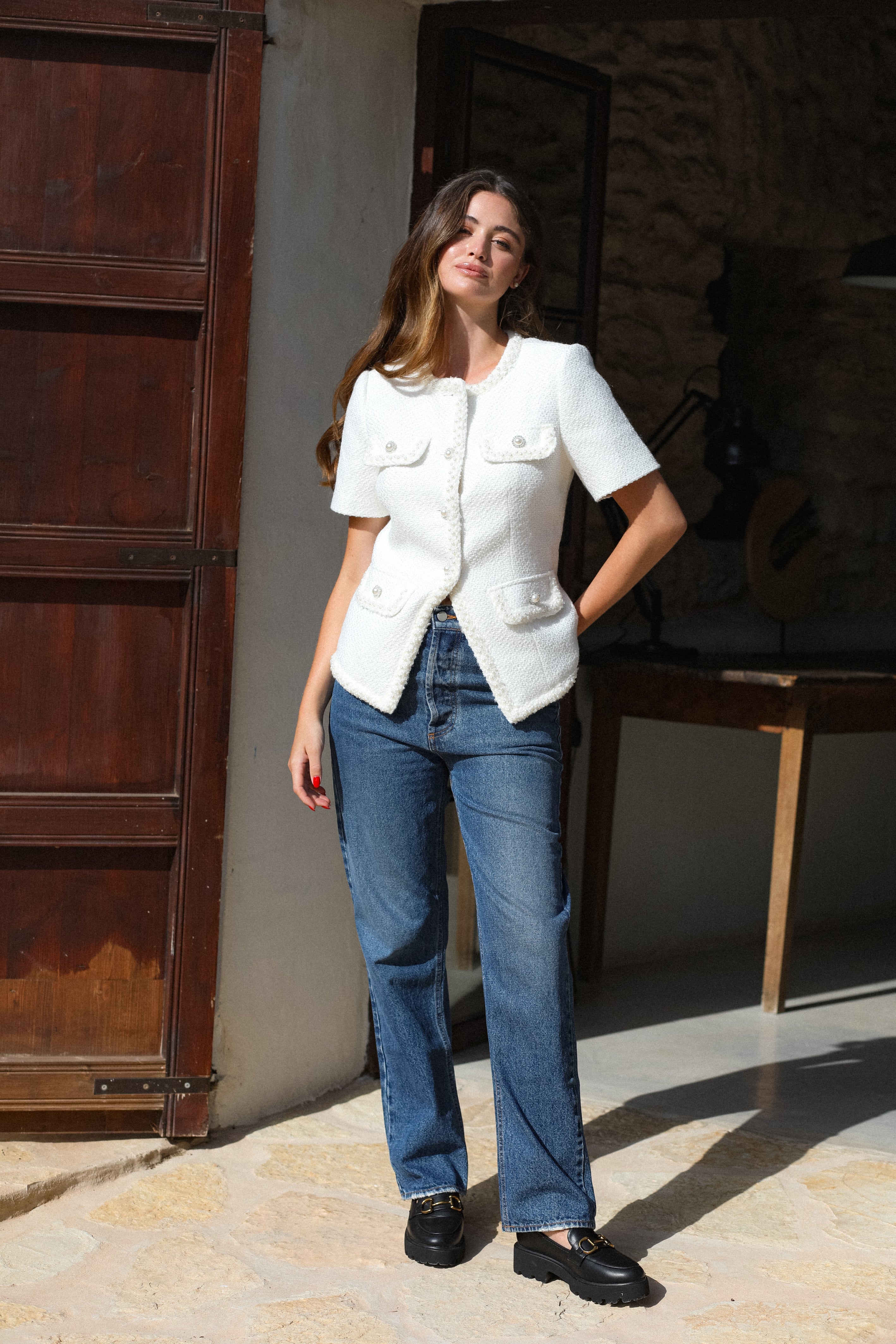 Abbot Top White - White