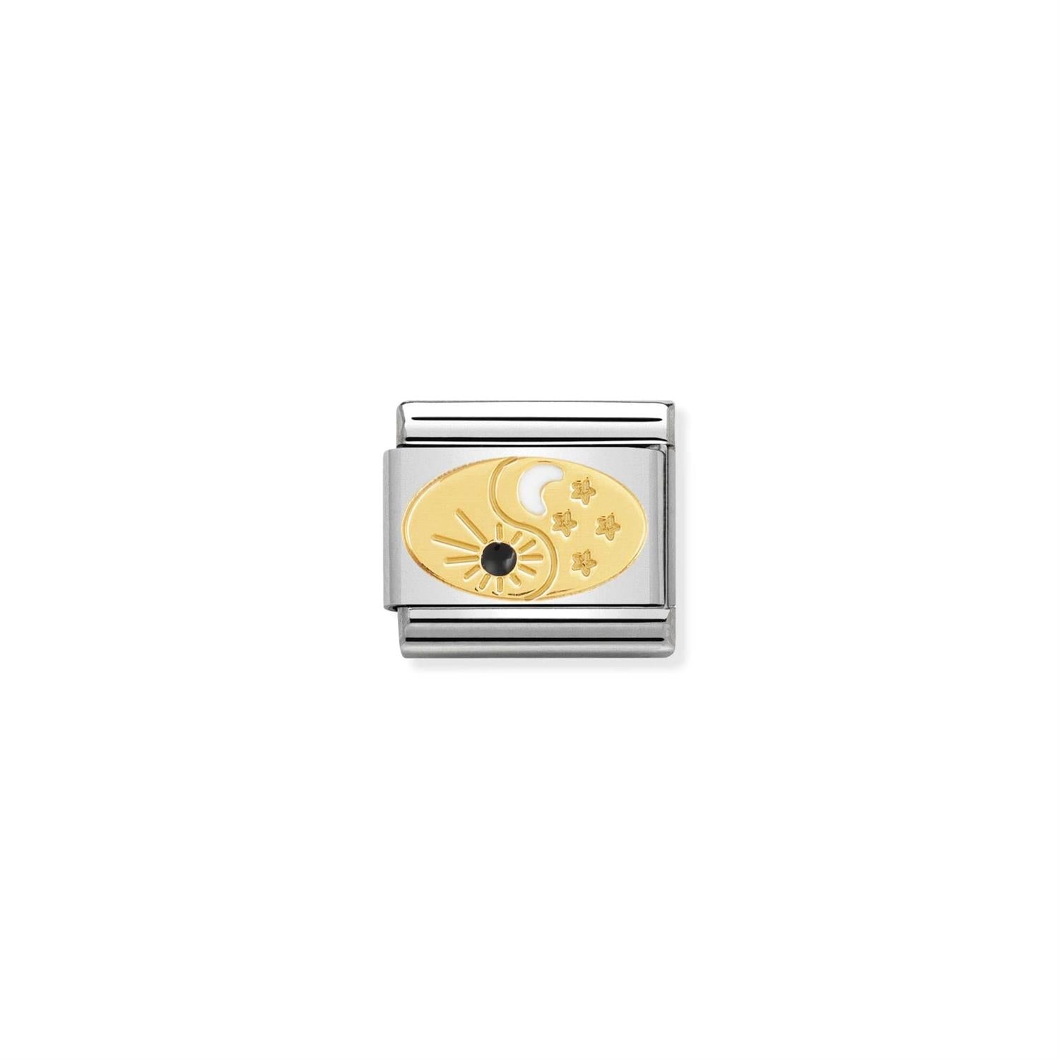 Tao Sun And Moon Charm - Gold