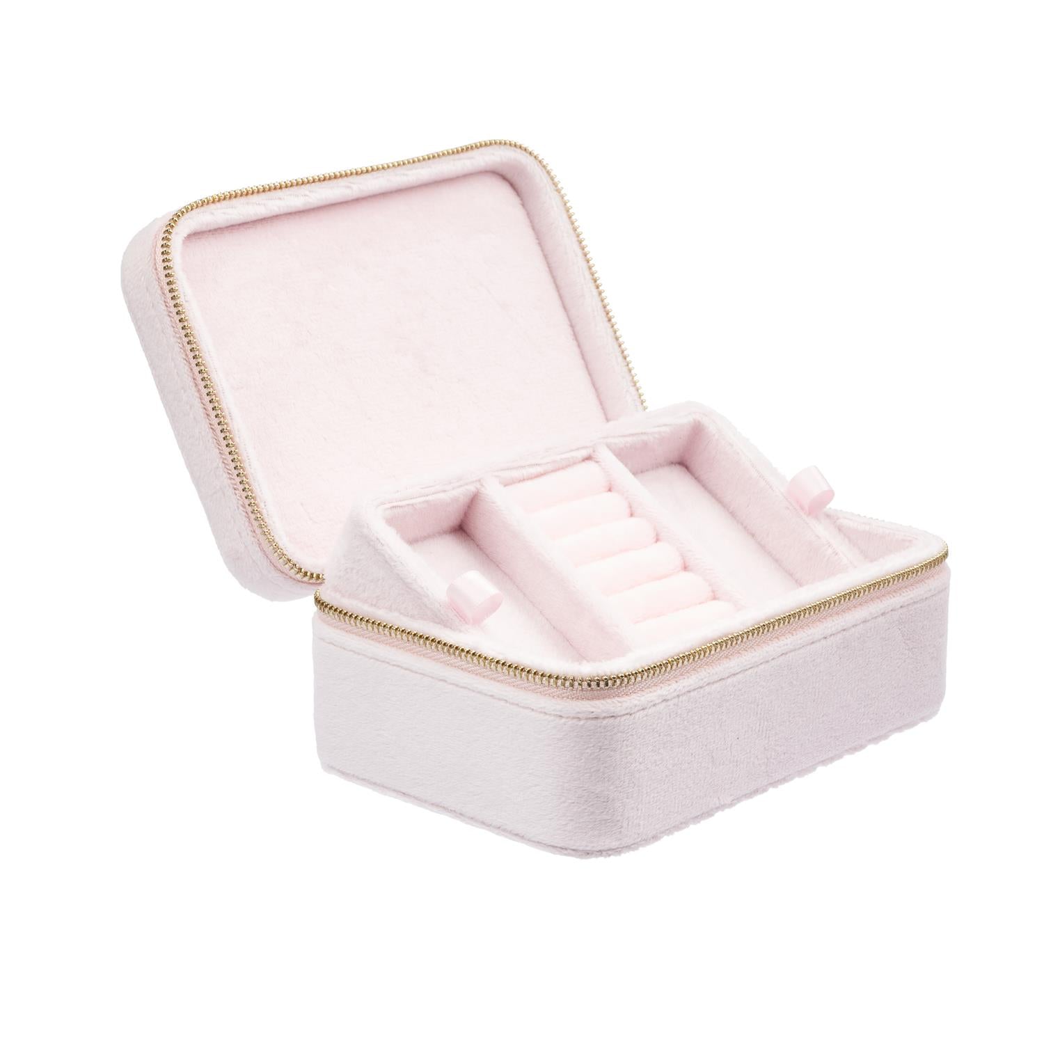 Velvet Jewellery Box Cotton Candy - Pink