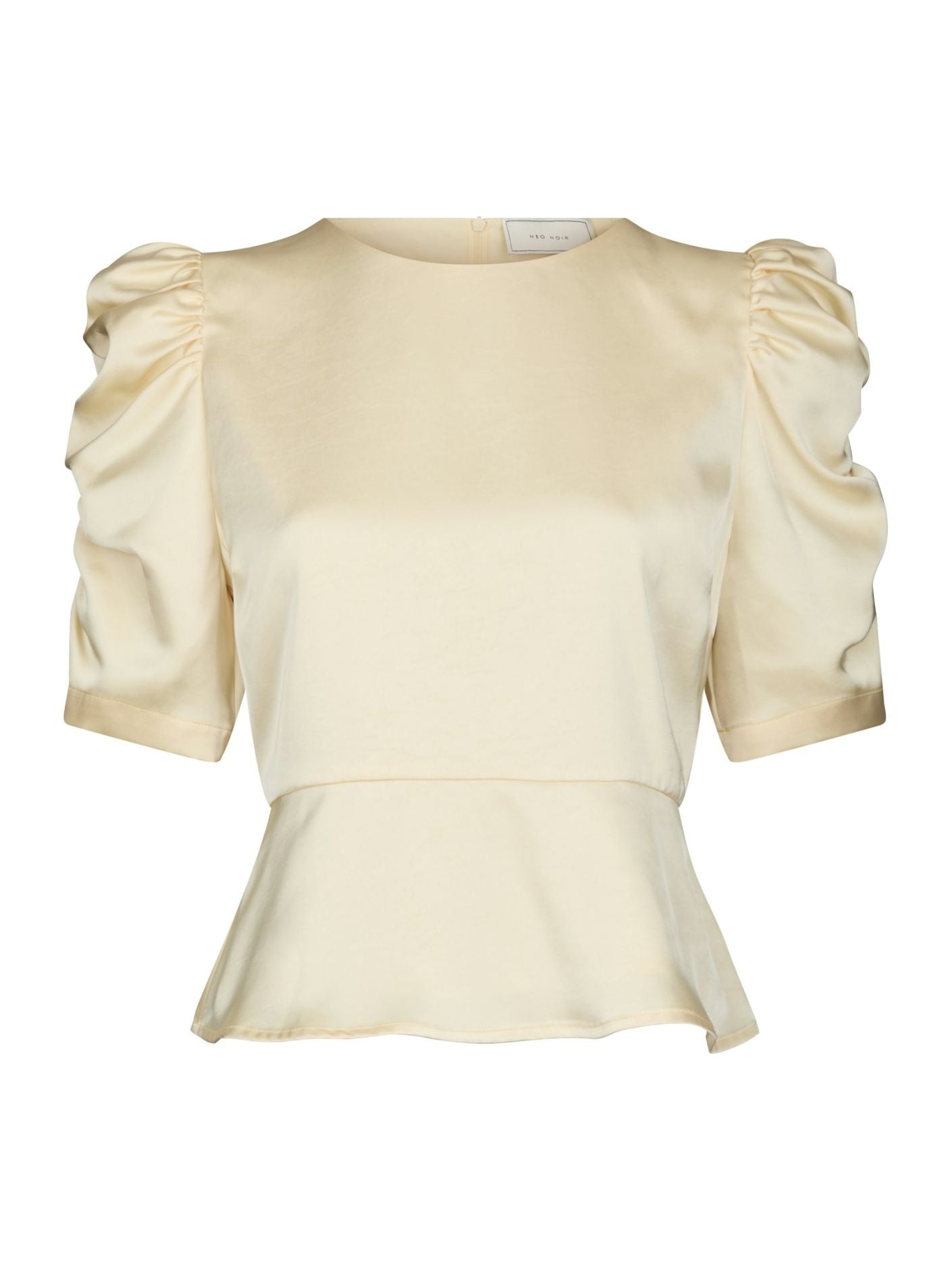 Benua Heavy Sateen Blouse Light Yellow - Cream