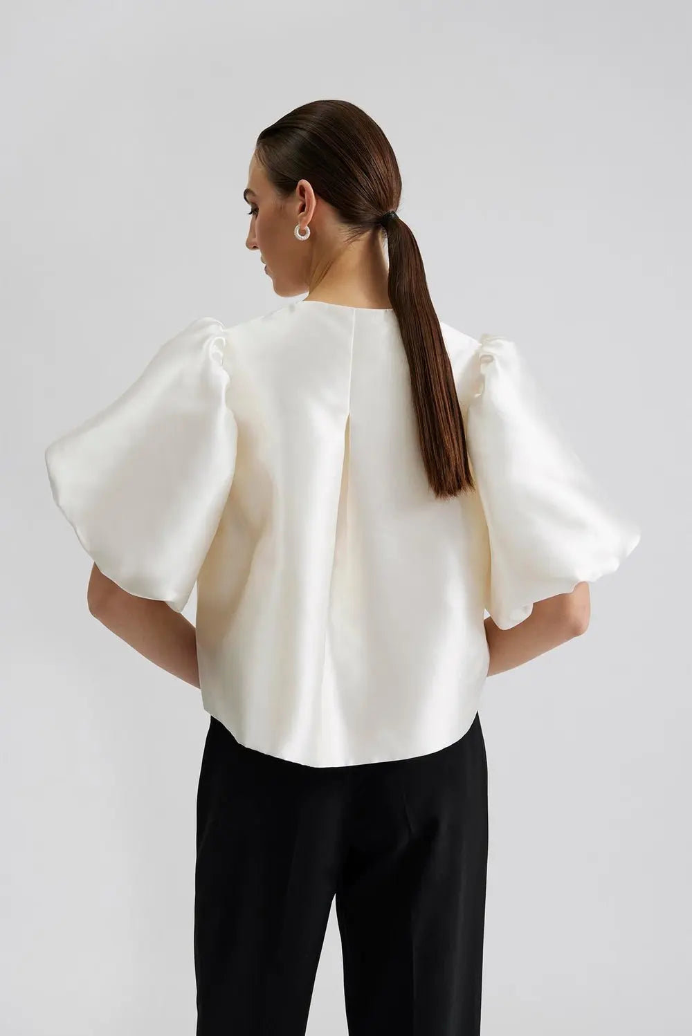 Cleo Blouse Ivory - Ivory