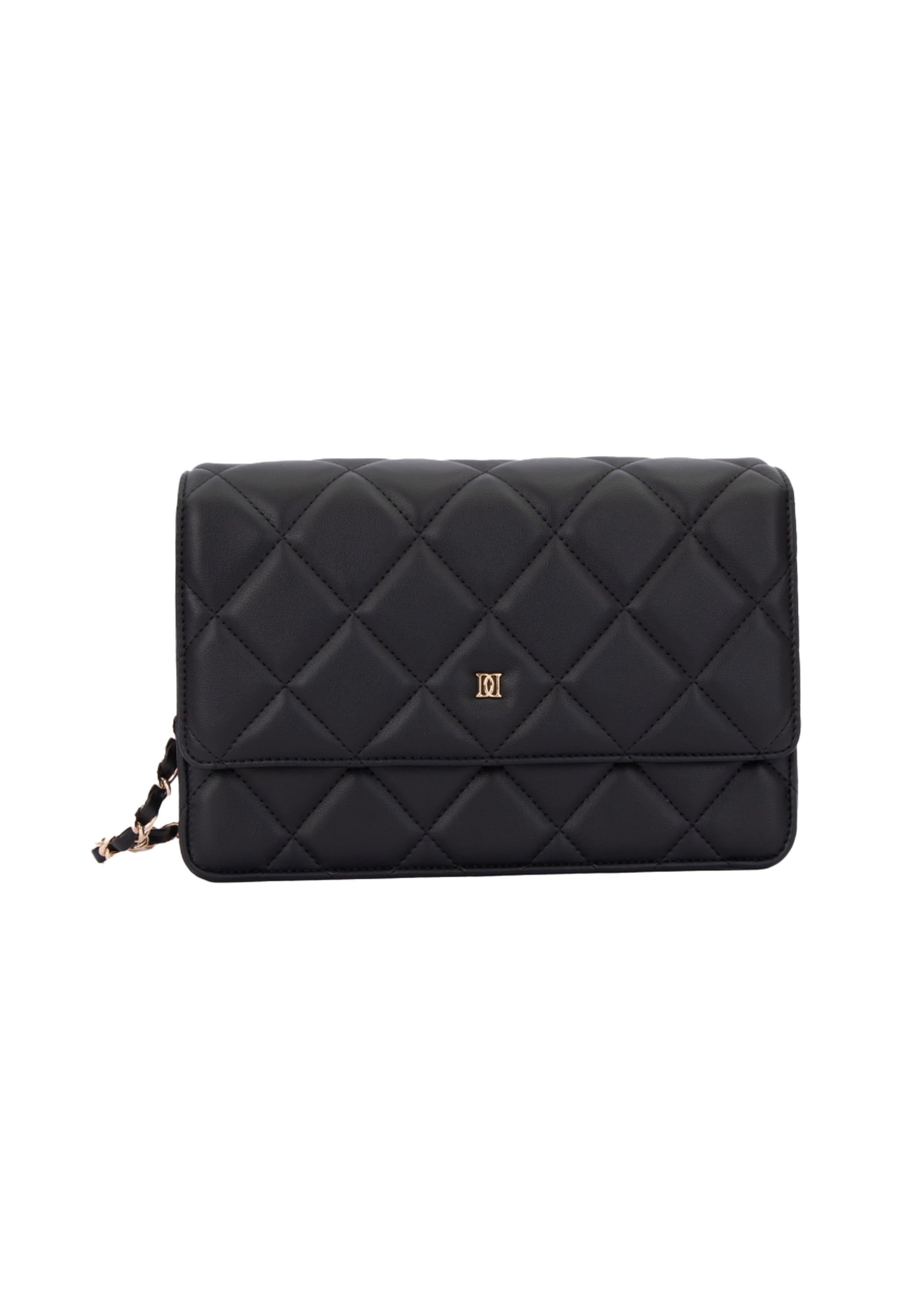 Leather Quilted Bag Black - Black