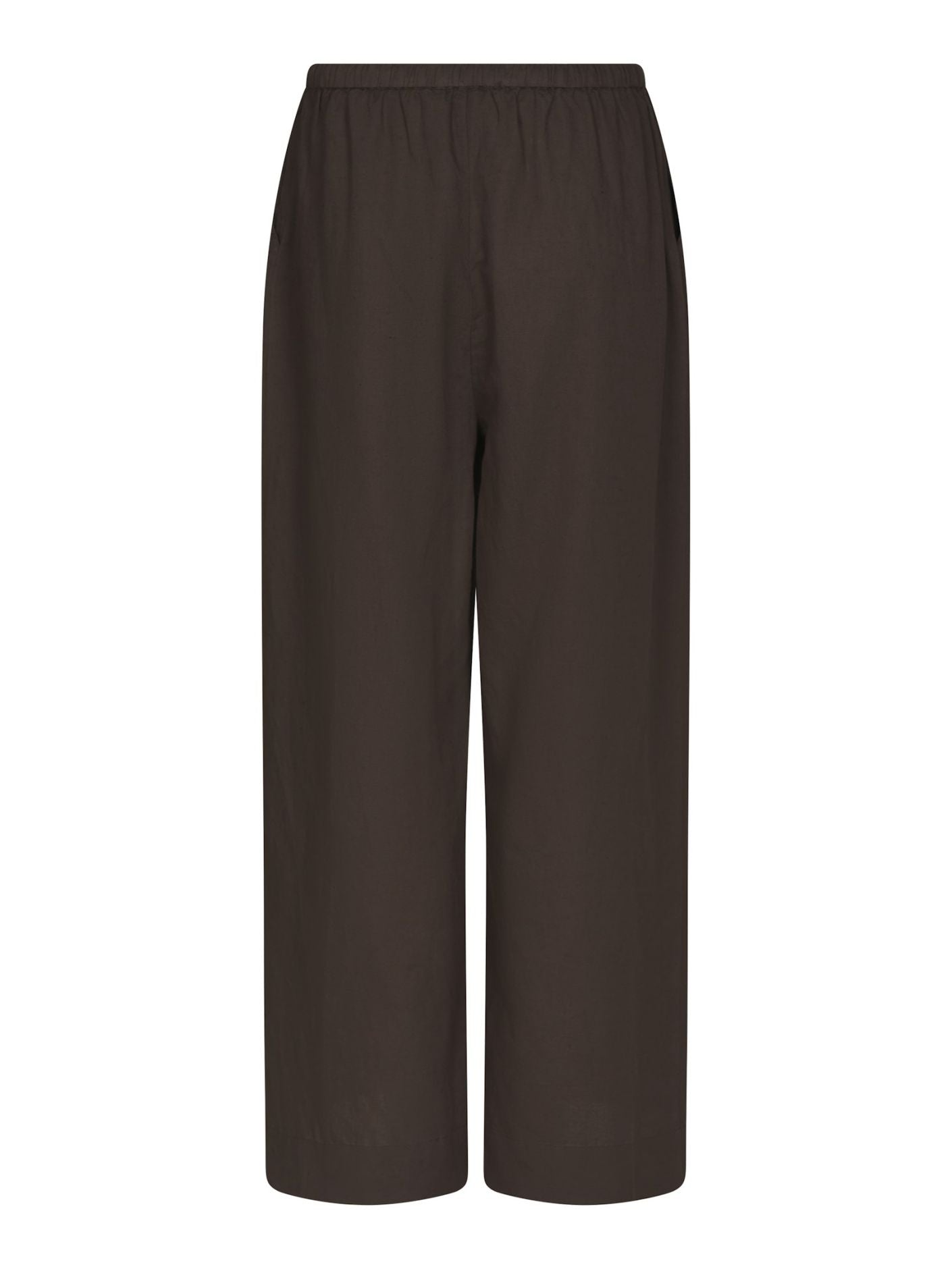 Heifa Linen Pants Dark Brown - Chocolate