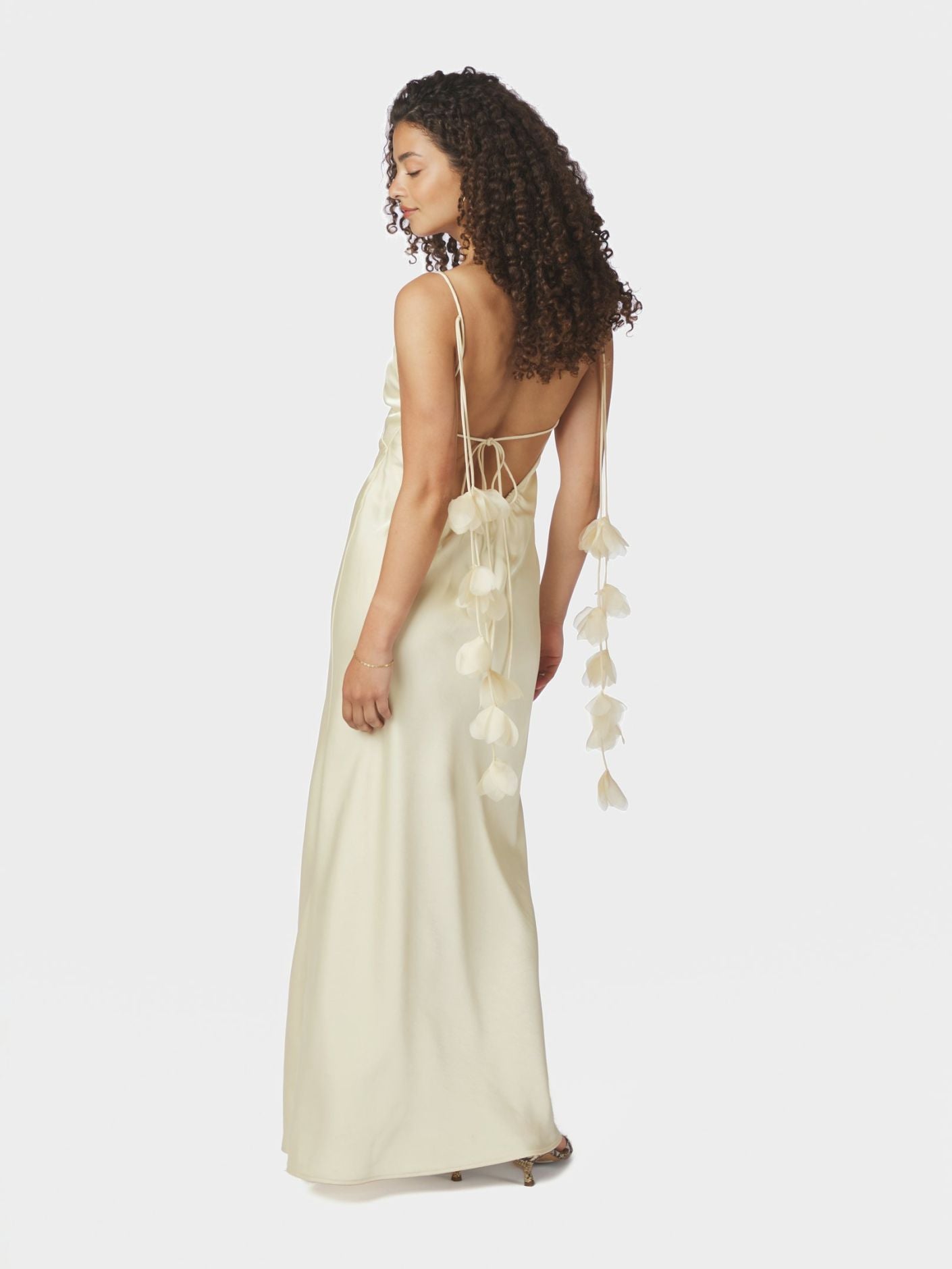 Colly Heavy Sateen Dress Light Yellow - Yellow