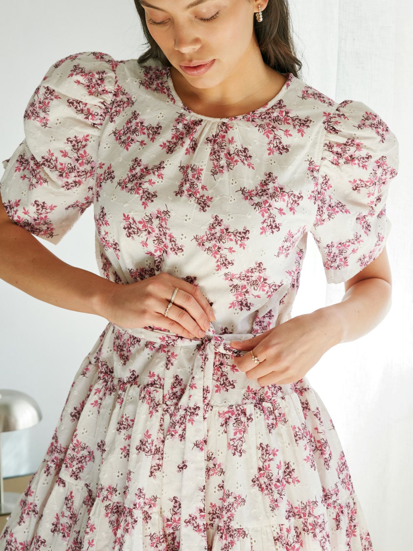 Annitas Starling Flower Dress Fuchsia - Fuchsia