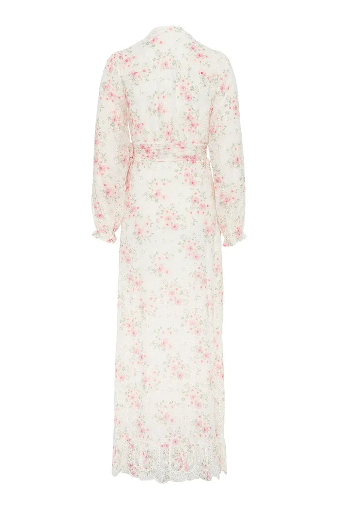 Lenna Maxi Dress Rose Reverie - Cream