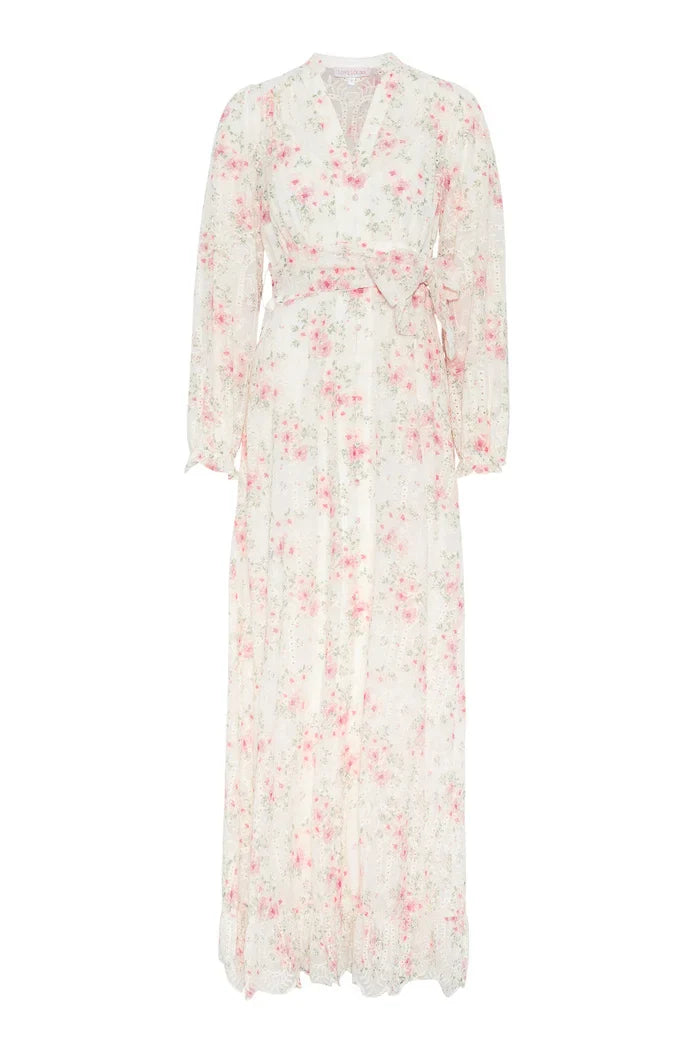 Lenna Maxi Dress Rose Reverie - Cream