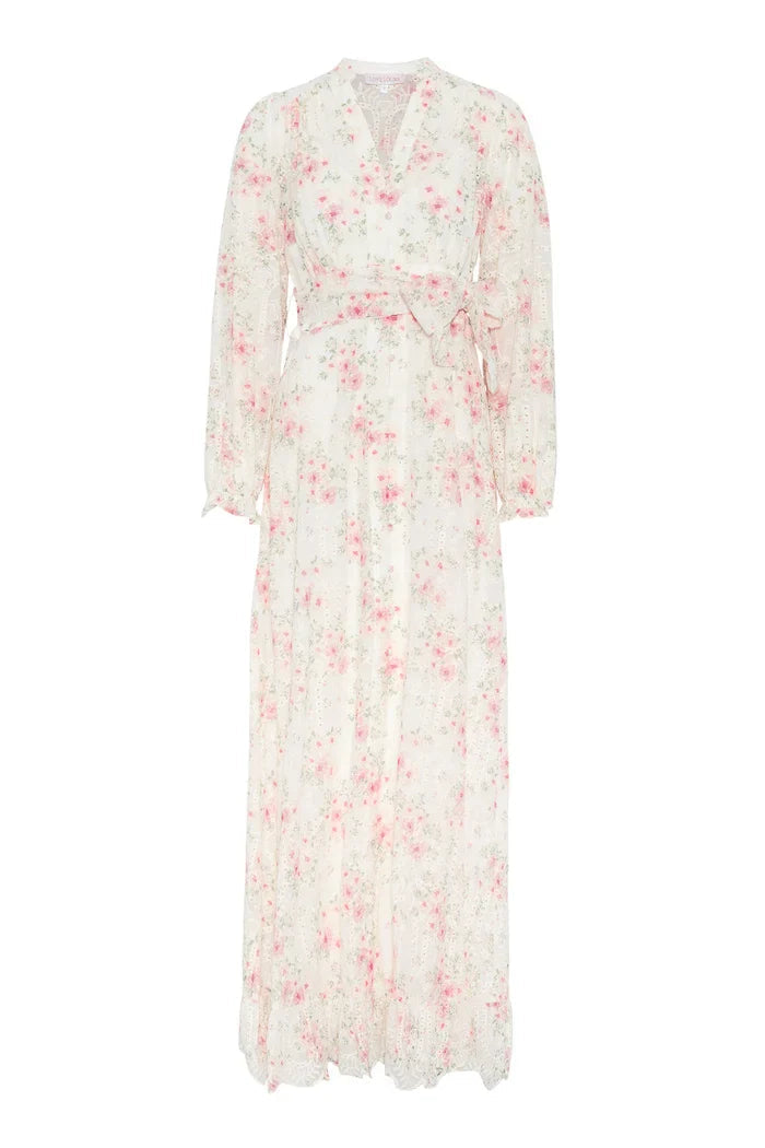 Lenna Maxi Dress Rose Reverie - Cream