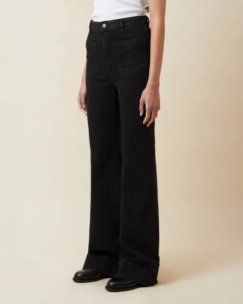 St Monica Black Jeans - Black
