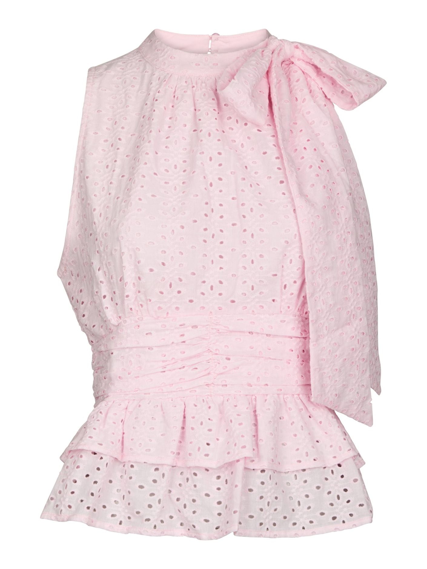 Ansol Emb Top Light Pink - Pink