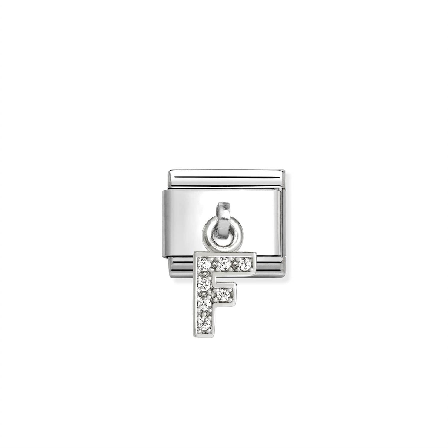 Charm Letter F - Silver