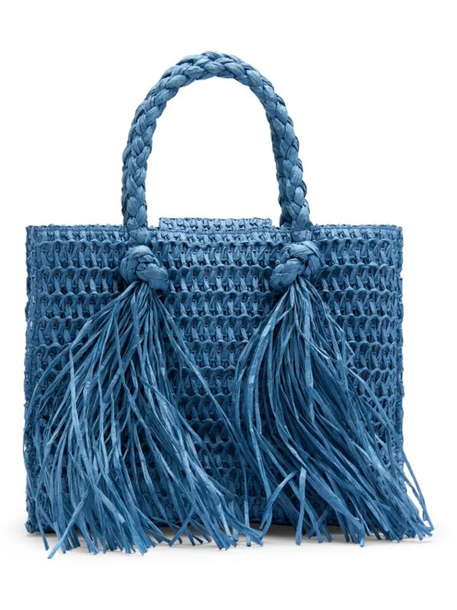 Sigrid Straw Bag Blue - Royal Blue