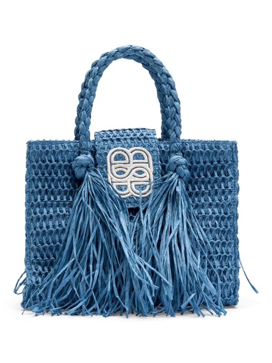 Sigrid Straw Bag Blue - Royal Blue