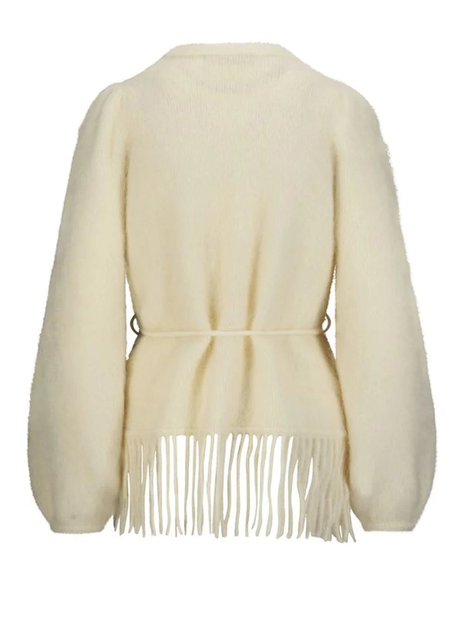 Fidele Chunky Cardigan Bright White - White