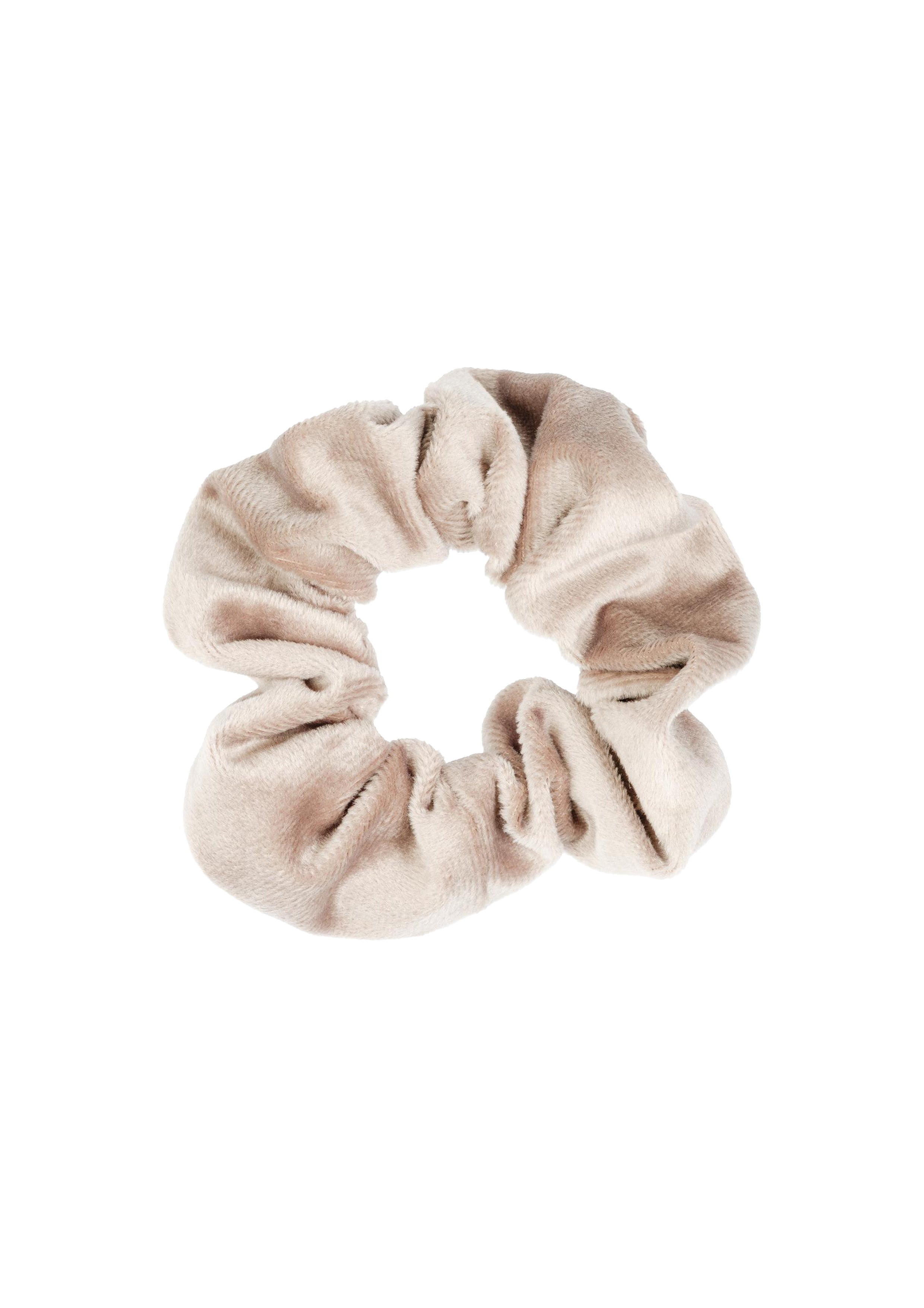 Velvet Scrunchie Dark Sand - Beige