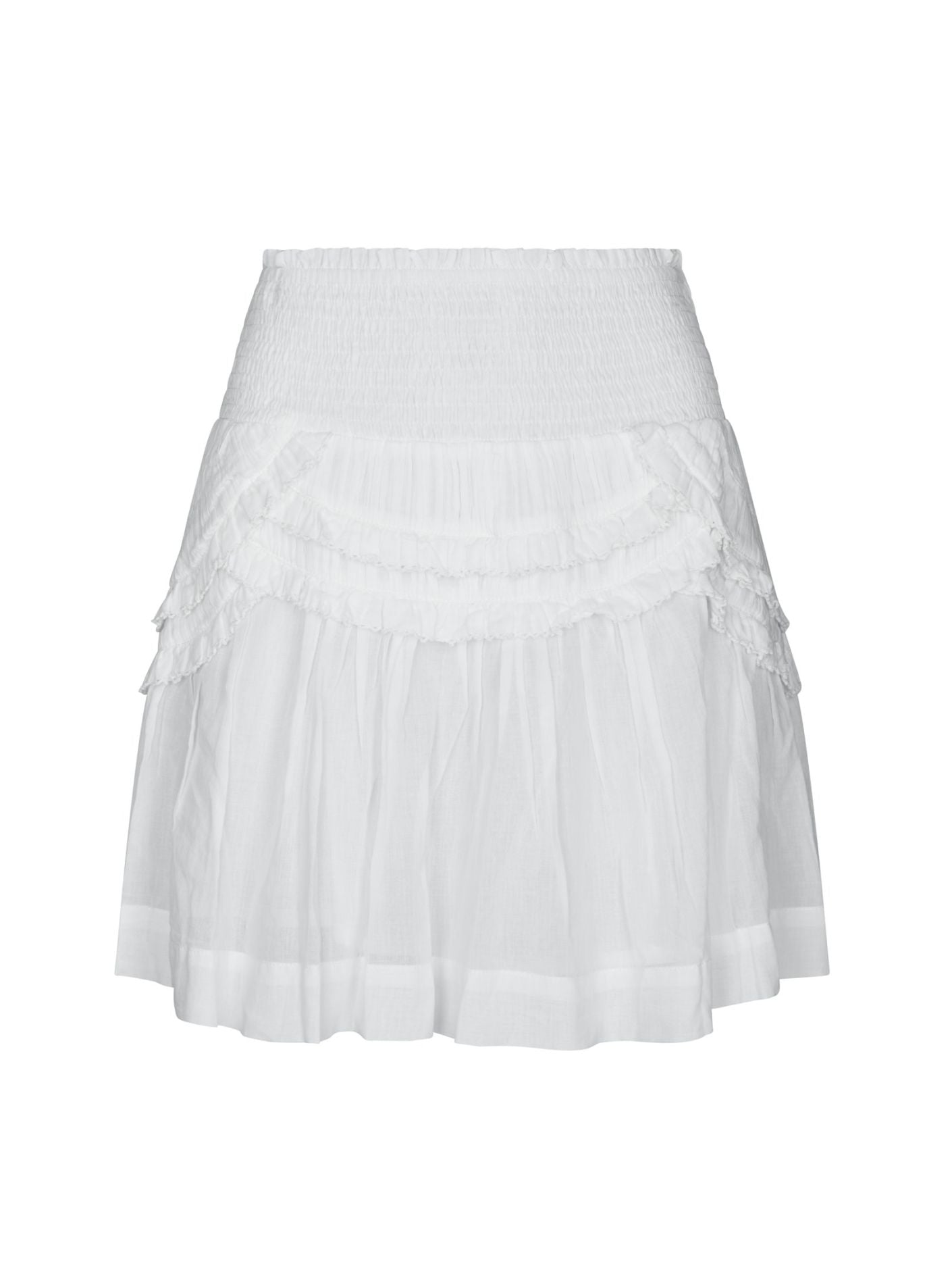 Maliah S Voile Skirt White - White