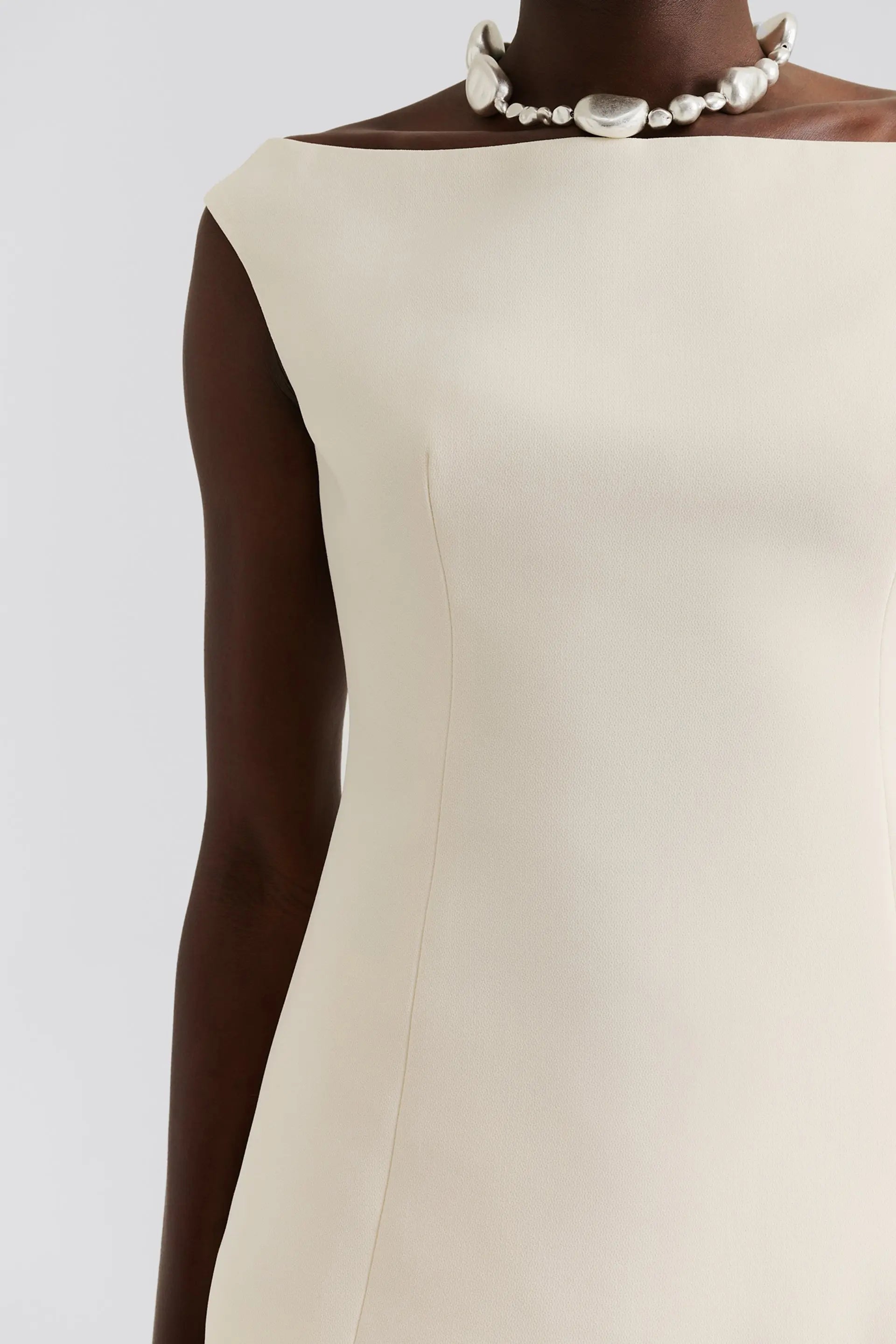 Diora Half Shoulder Top Vanilla - Cream
