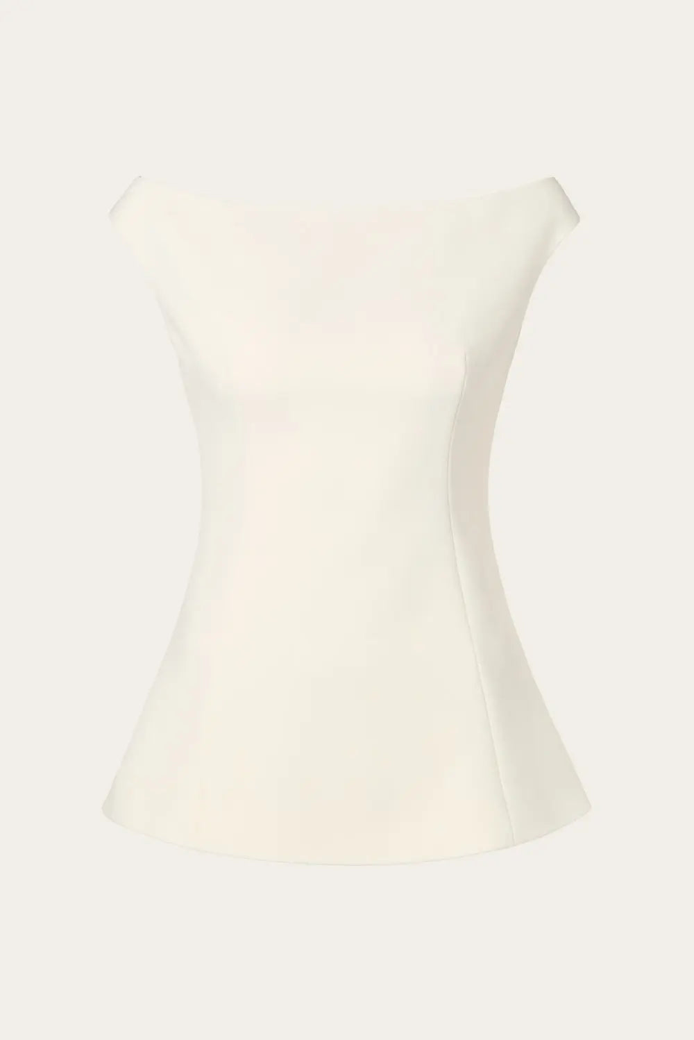 Diora Half Shoulder Top Vanilla - Cream