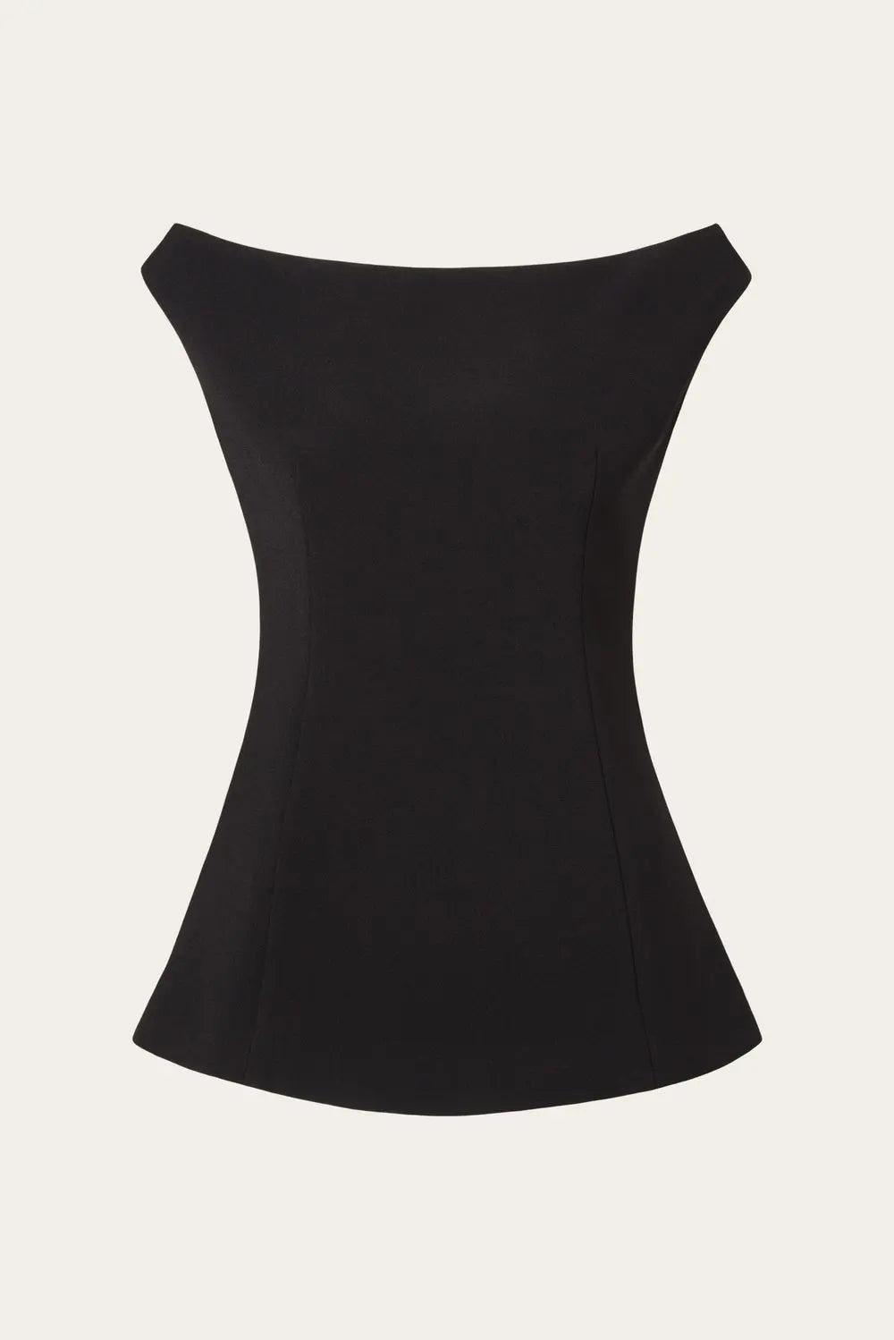 Diora Half Shoulder Top Black - Black