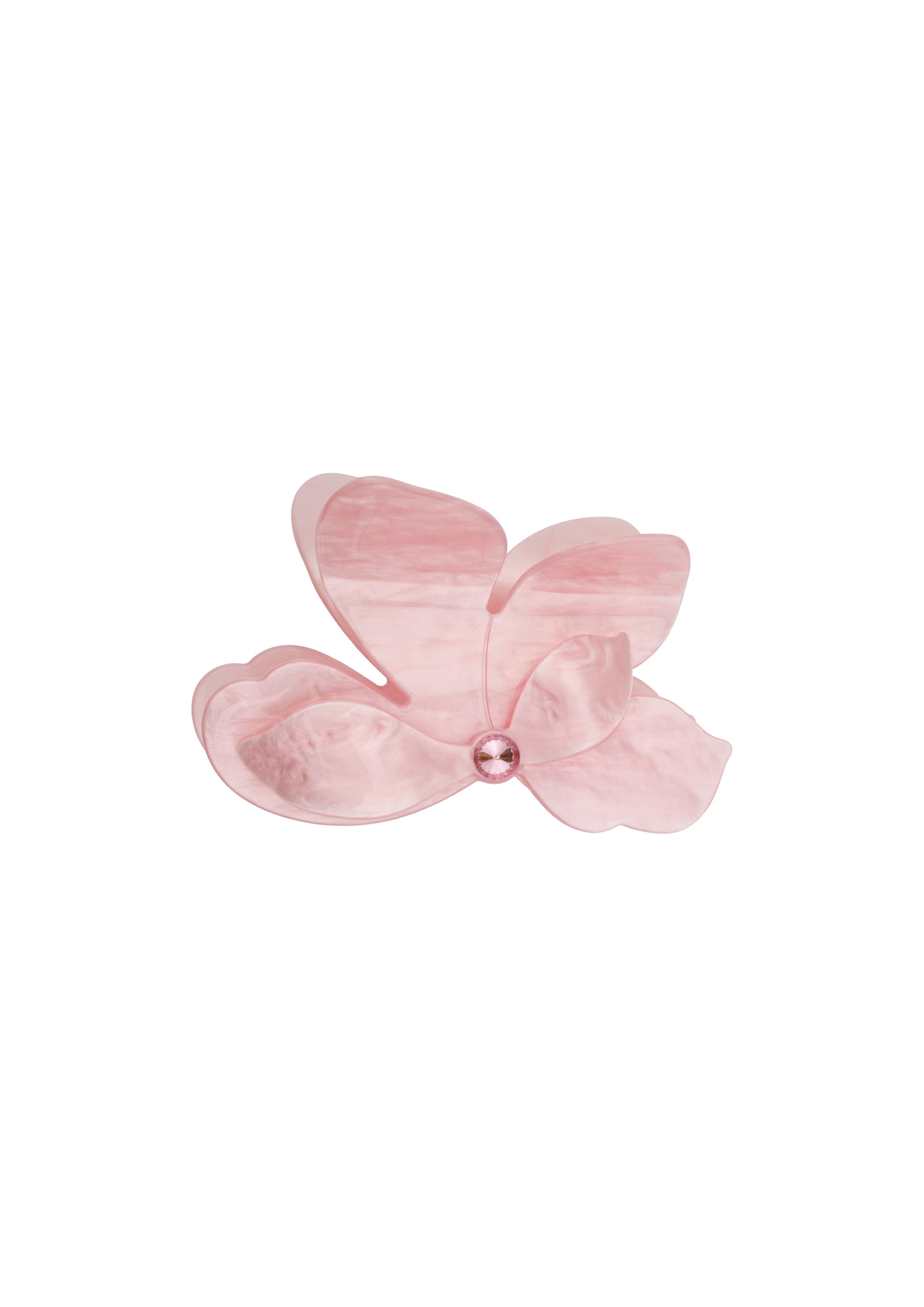 Orchid Flower Hair Claw Pale Rose - Pink