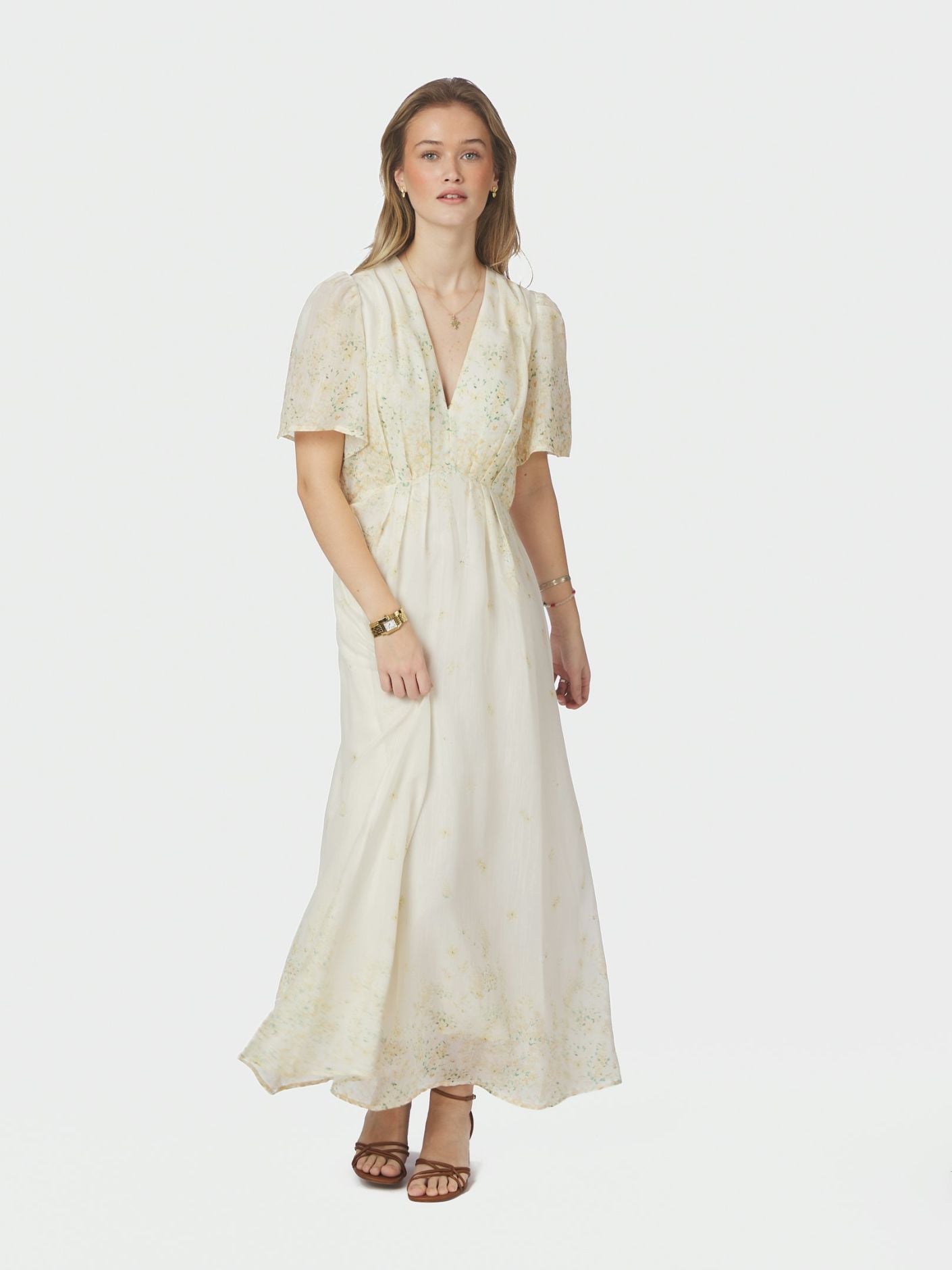 Serna Gardenia Dress Light Yellow - Yellow