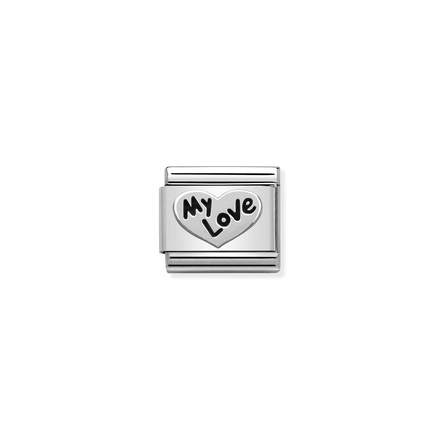 Heart My Love Silver Charm - Silver