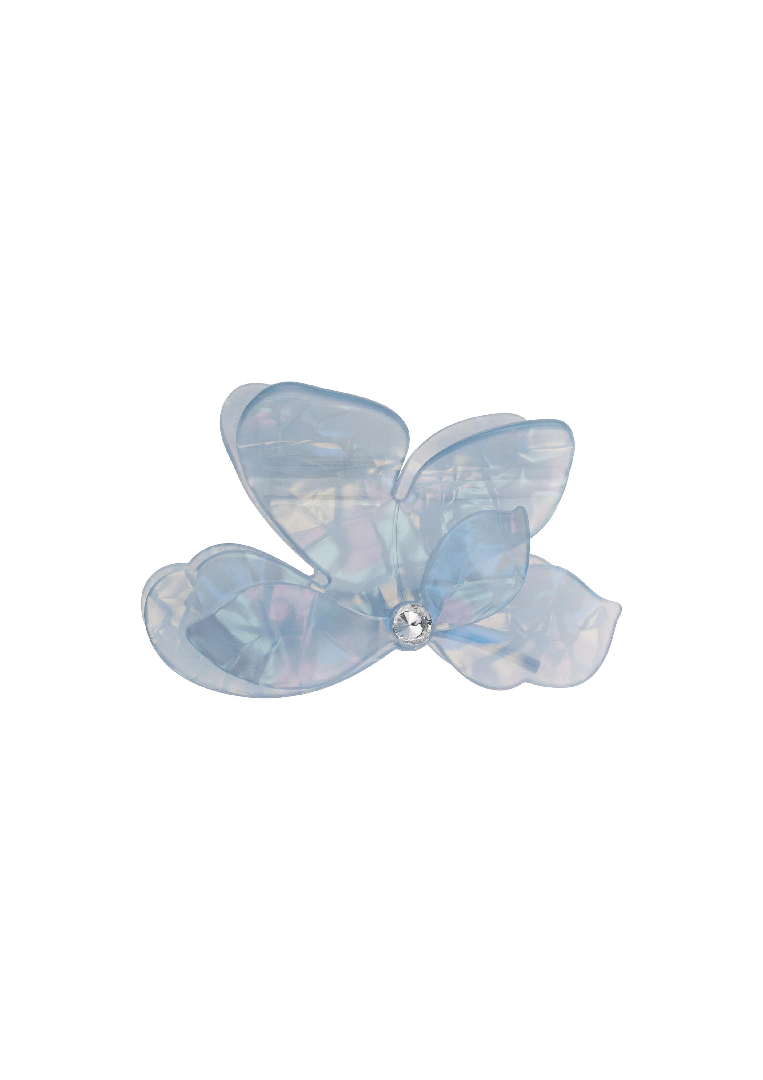 Orchid Flower Hair Claw Cool Blue - Sky Blue
