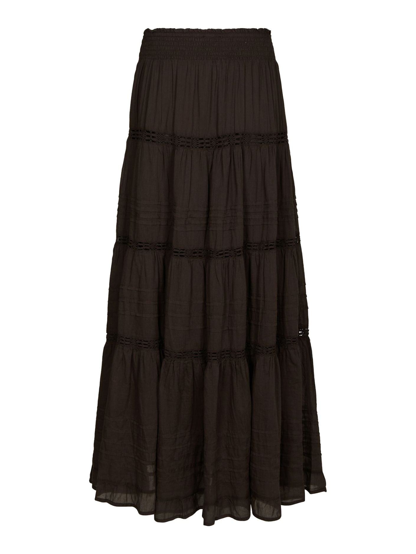 Felicia S Voile Skirt Dark Brown - Chocolate