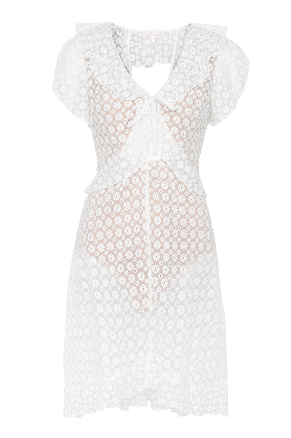 Jasmine Mini Dress White - White