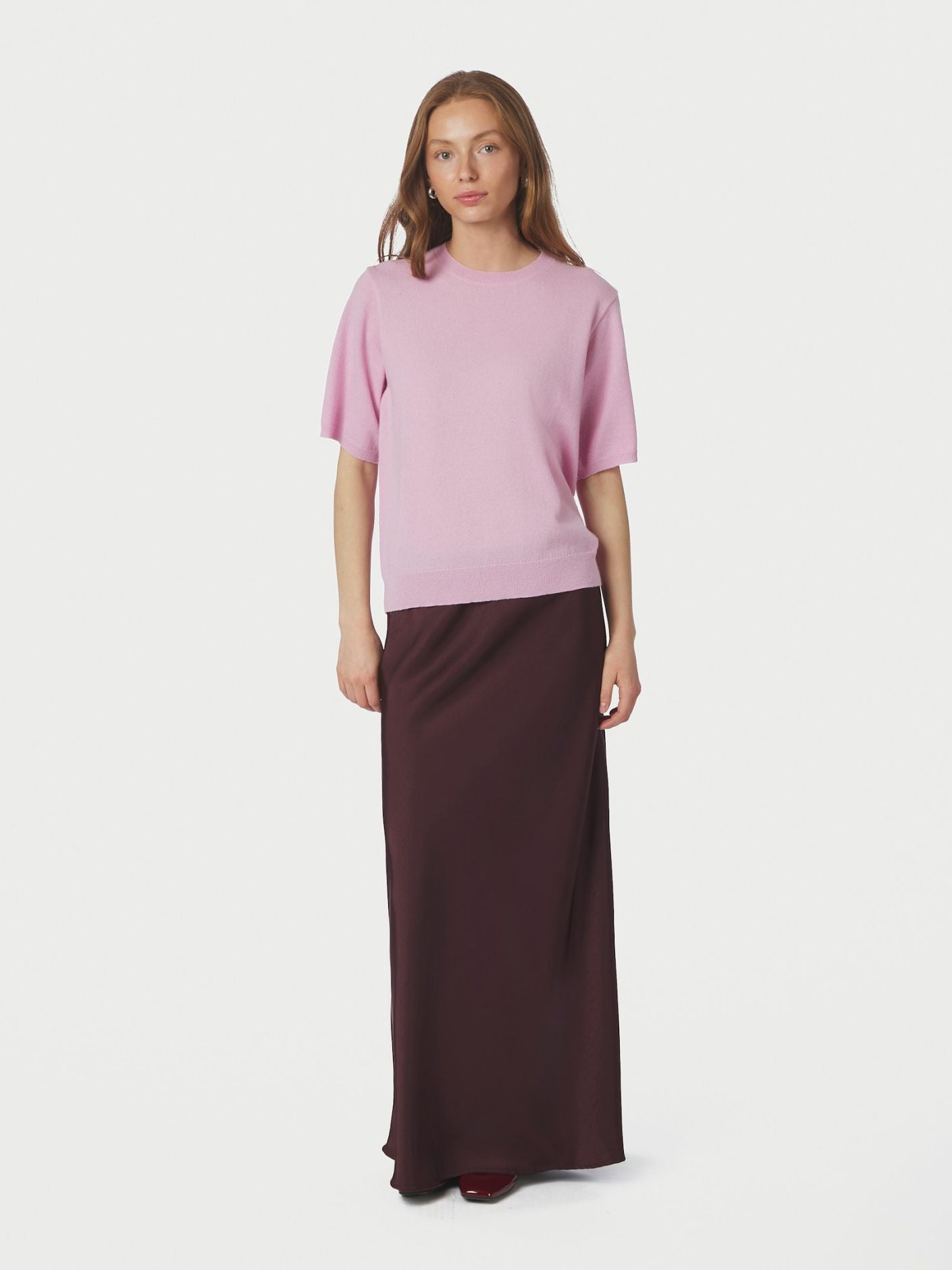Missy Knit Tee Light Pink - Pink