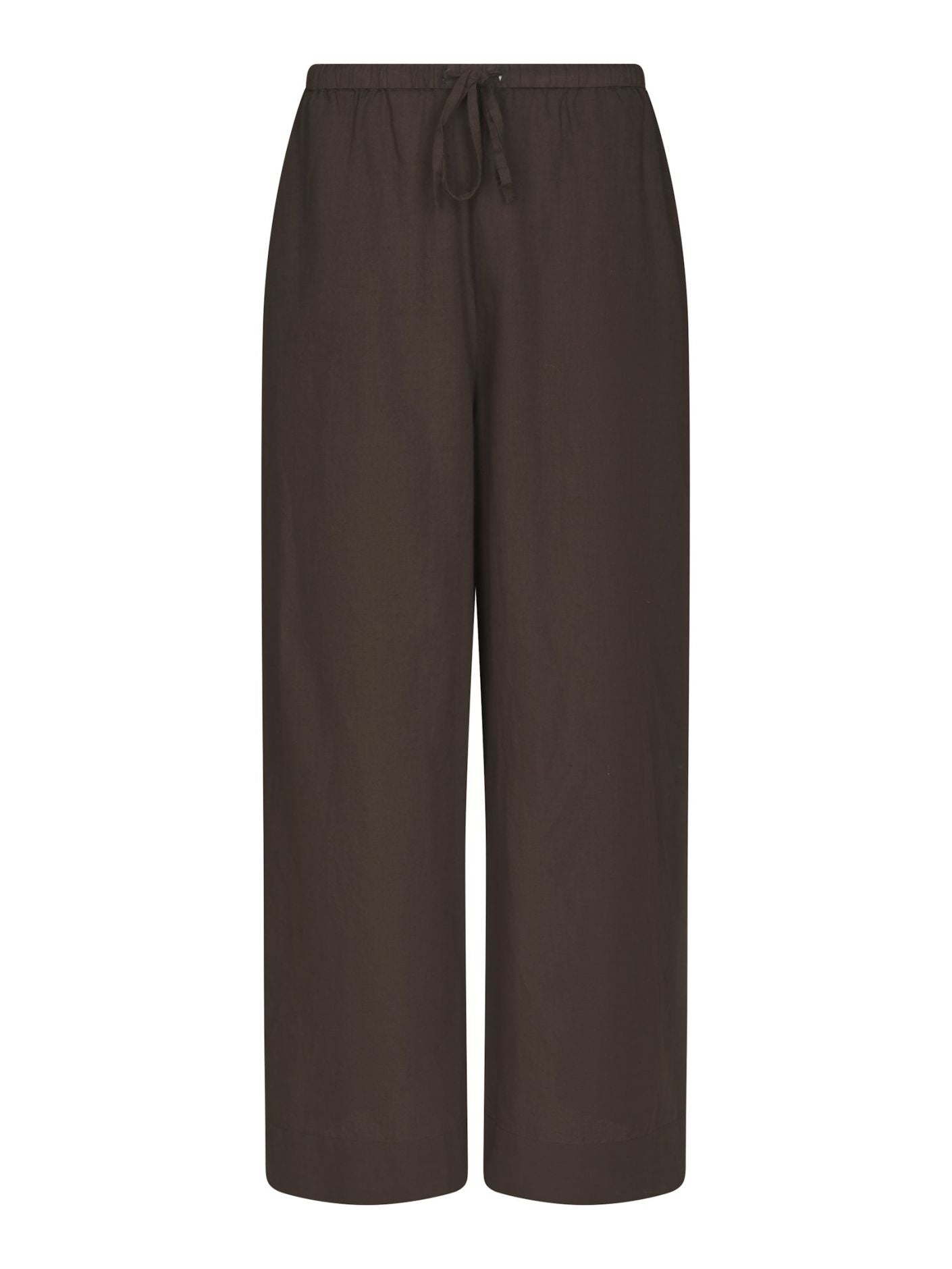 Heifa Linen Pants Dark Brown - Chocolate