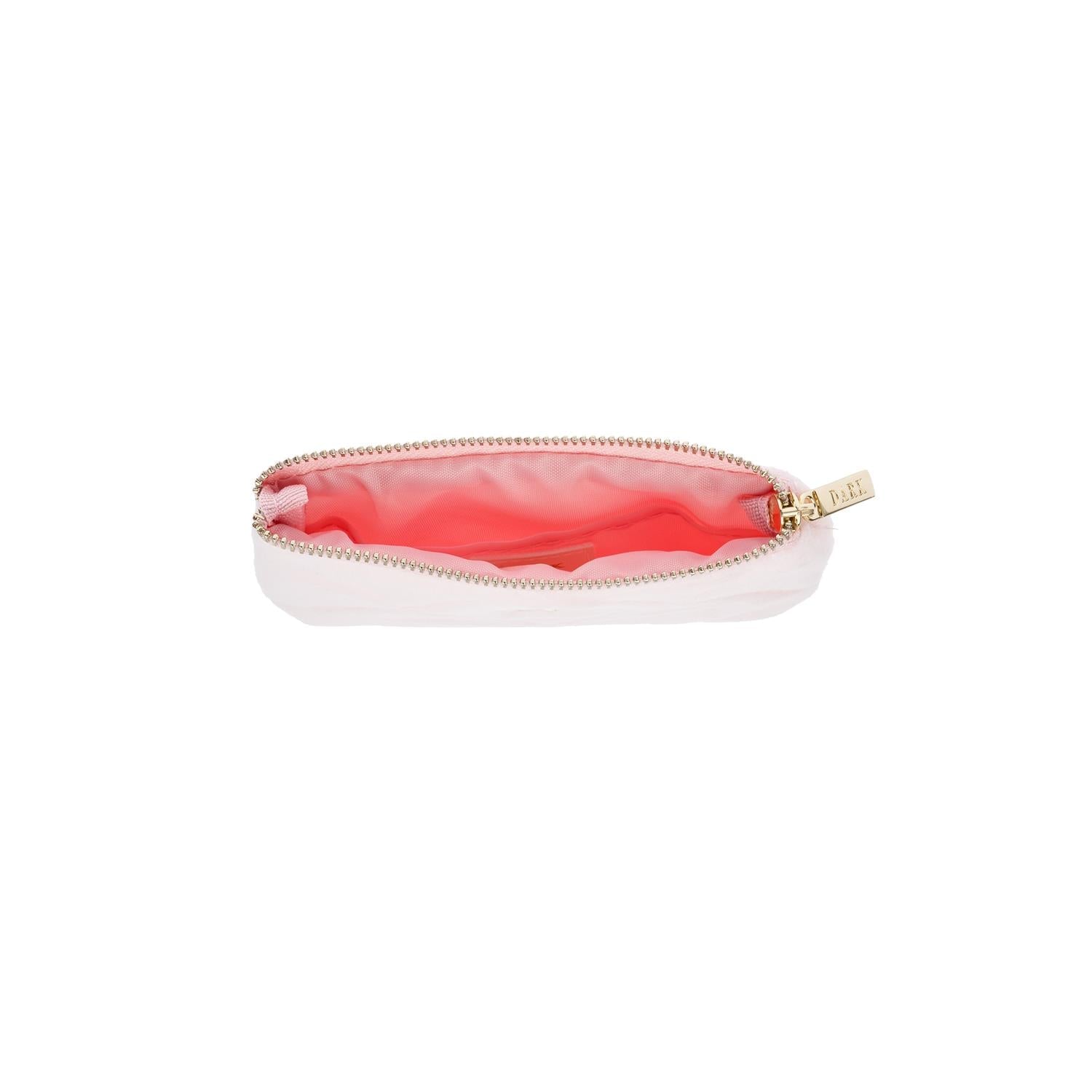 Velvet Quilted Mini Pouch Cotton Candy - Pink