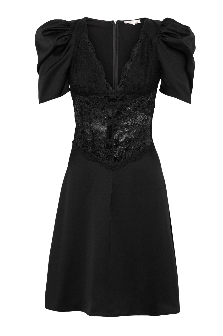 Francis Lace Mini Dress Black - Black