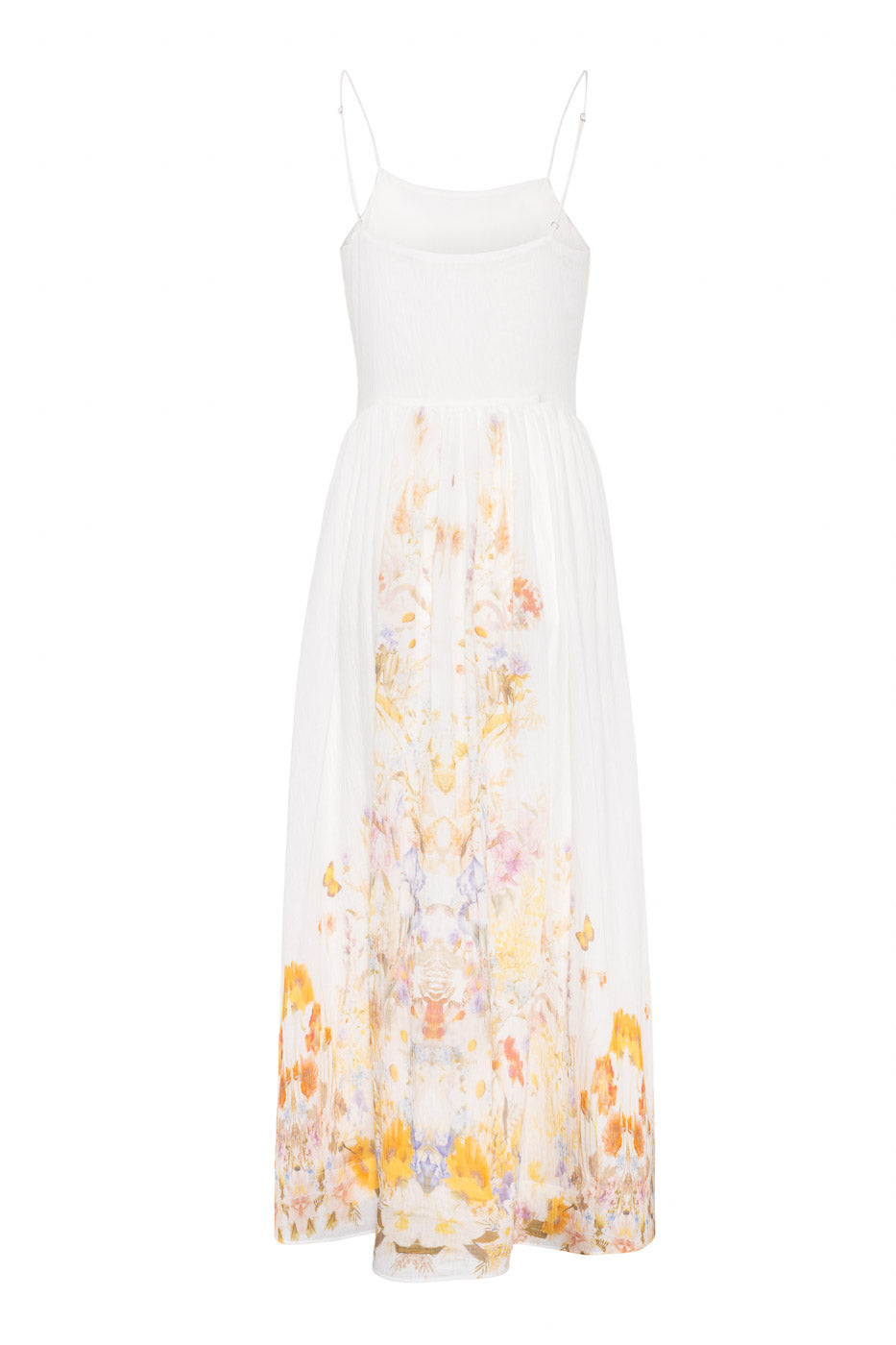 Bernadotte Midi Dress Misty Garden - White