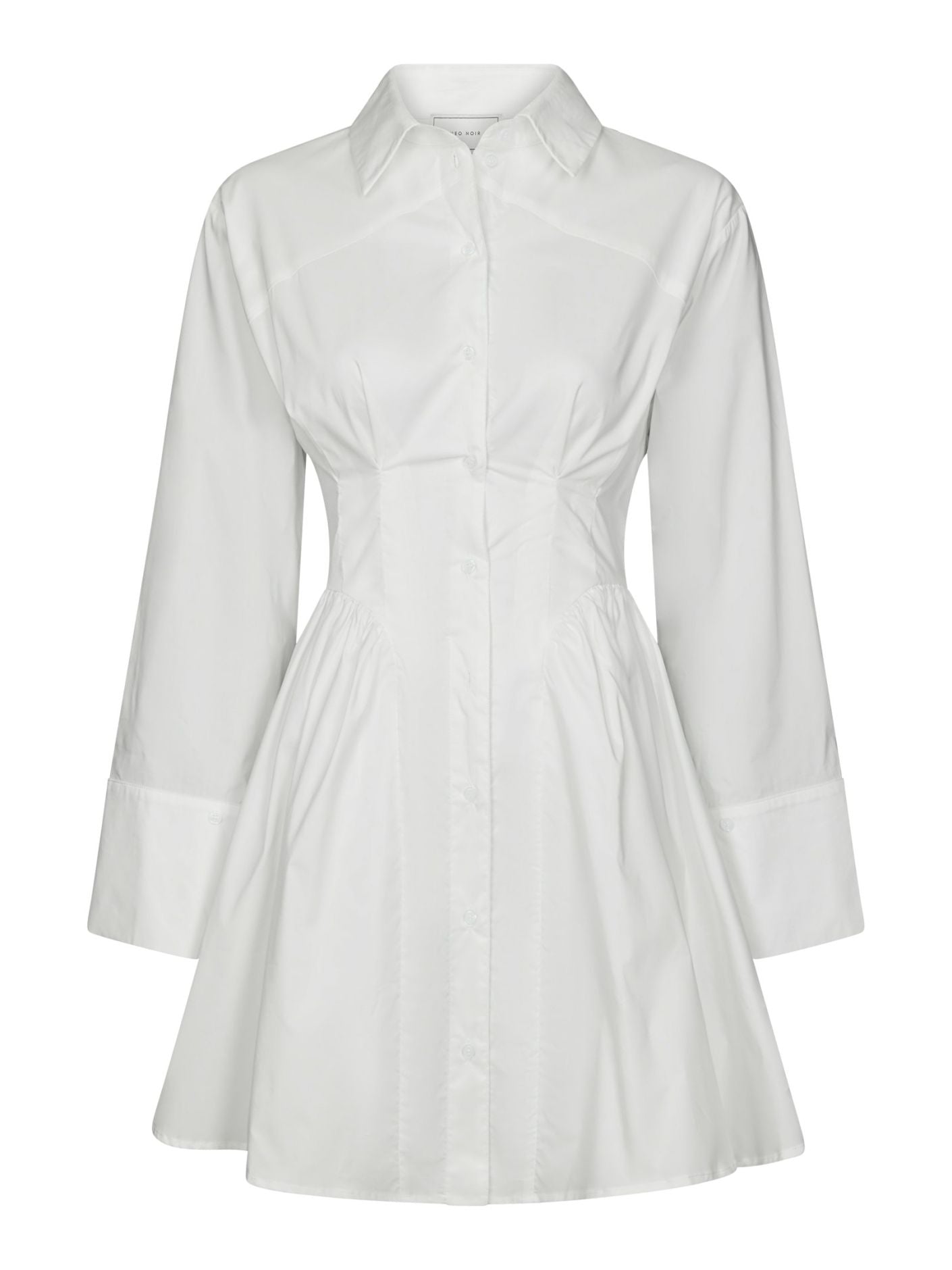 Ulissa Poplin Shirt Dress Off White - Off-White