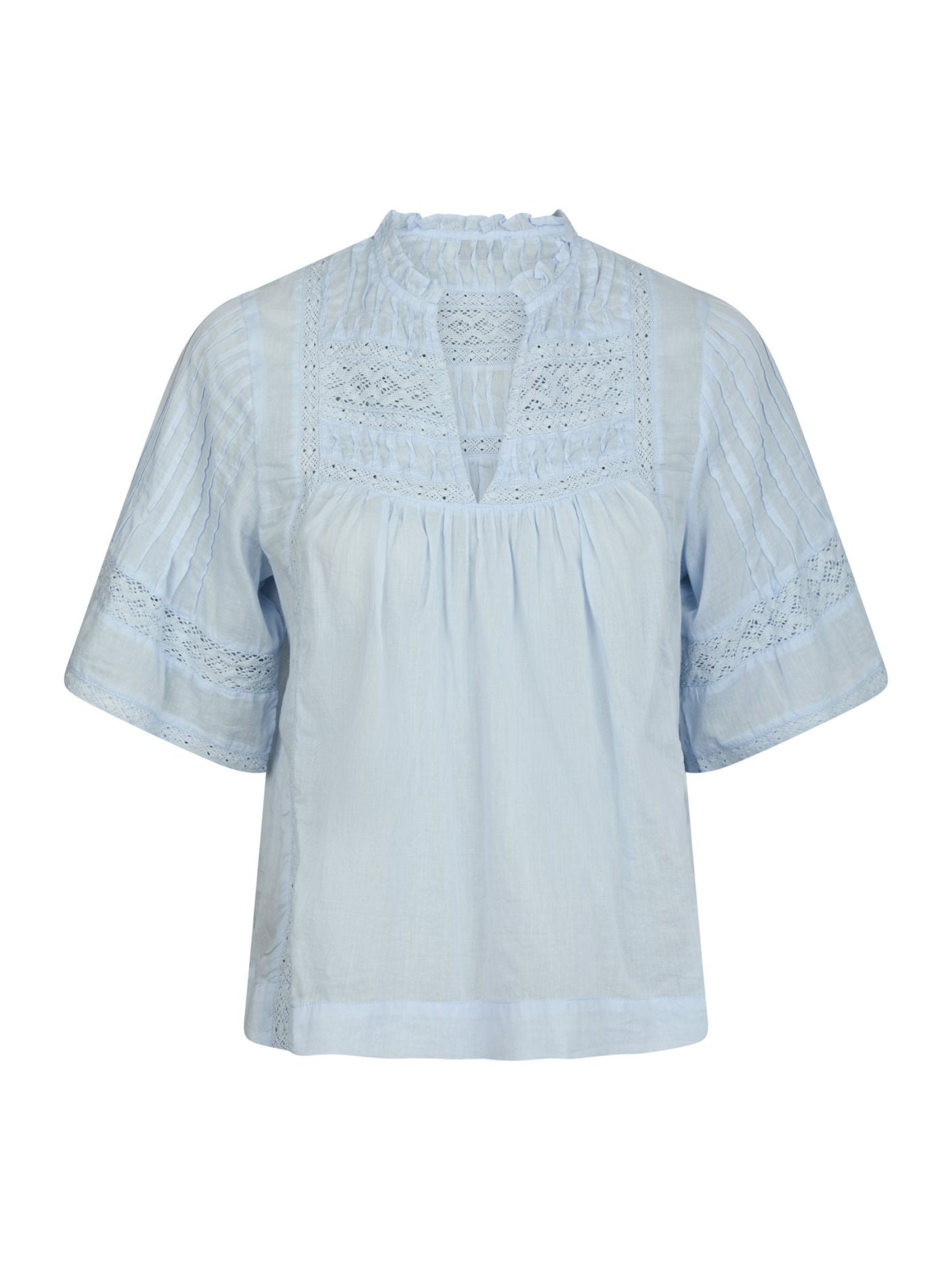 Siama S Voile Blouse Light Blue - Sky Blue