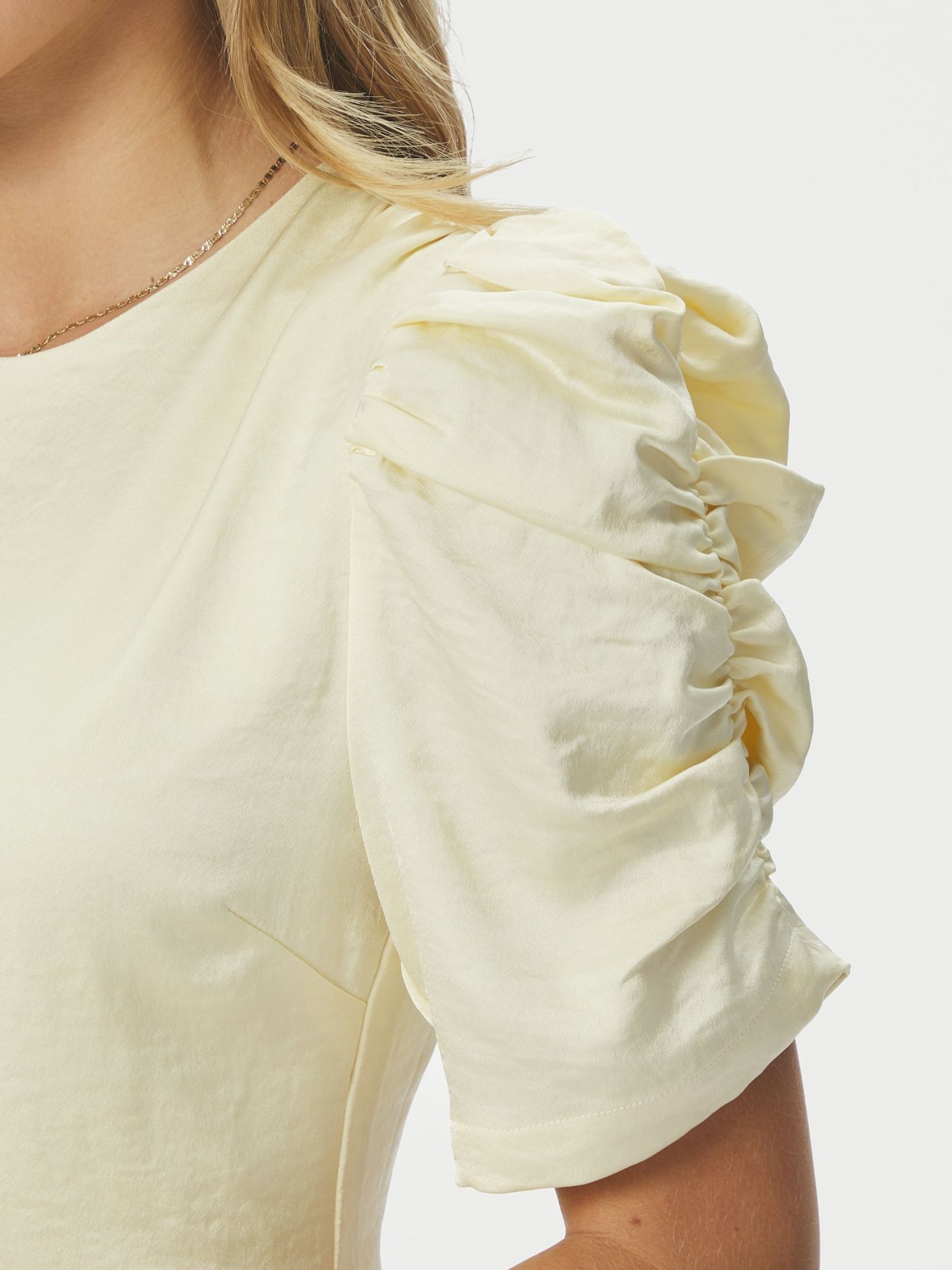 Benuti Solid Dress Light Yellow - Cream