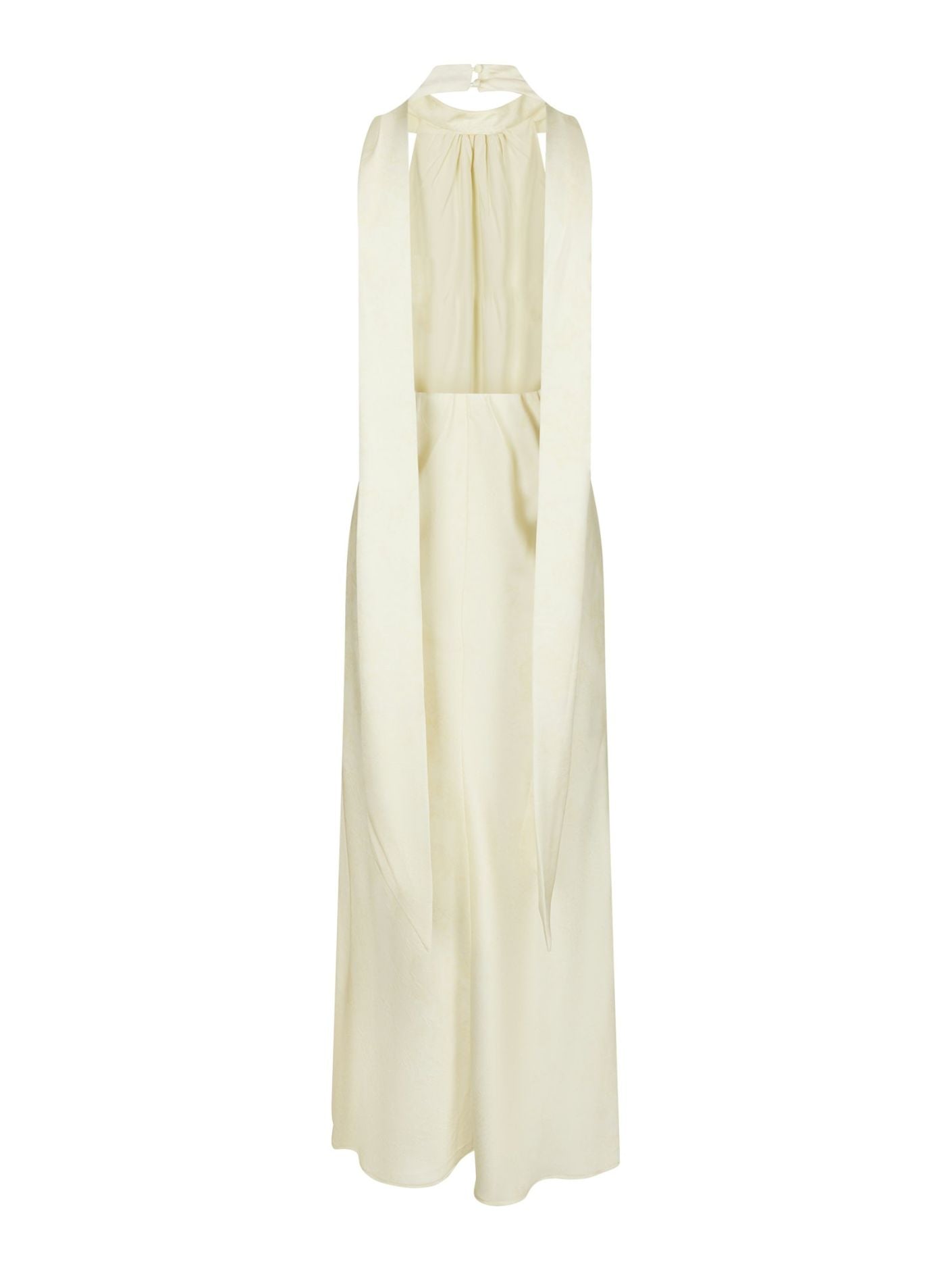 Fiona Pattern Satin Dress Light Yellow - Yellow
