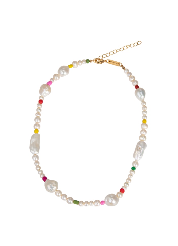 Freshwater Mixed Necklace - White