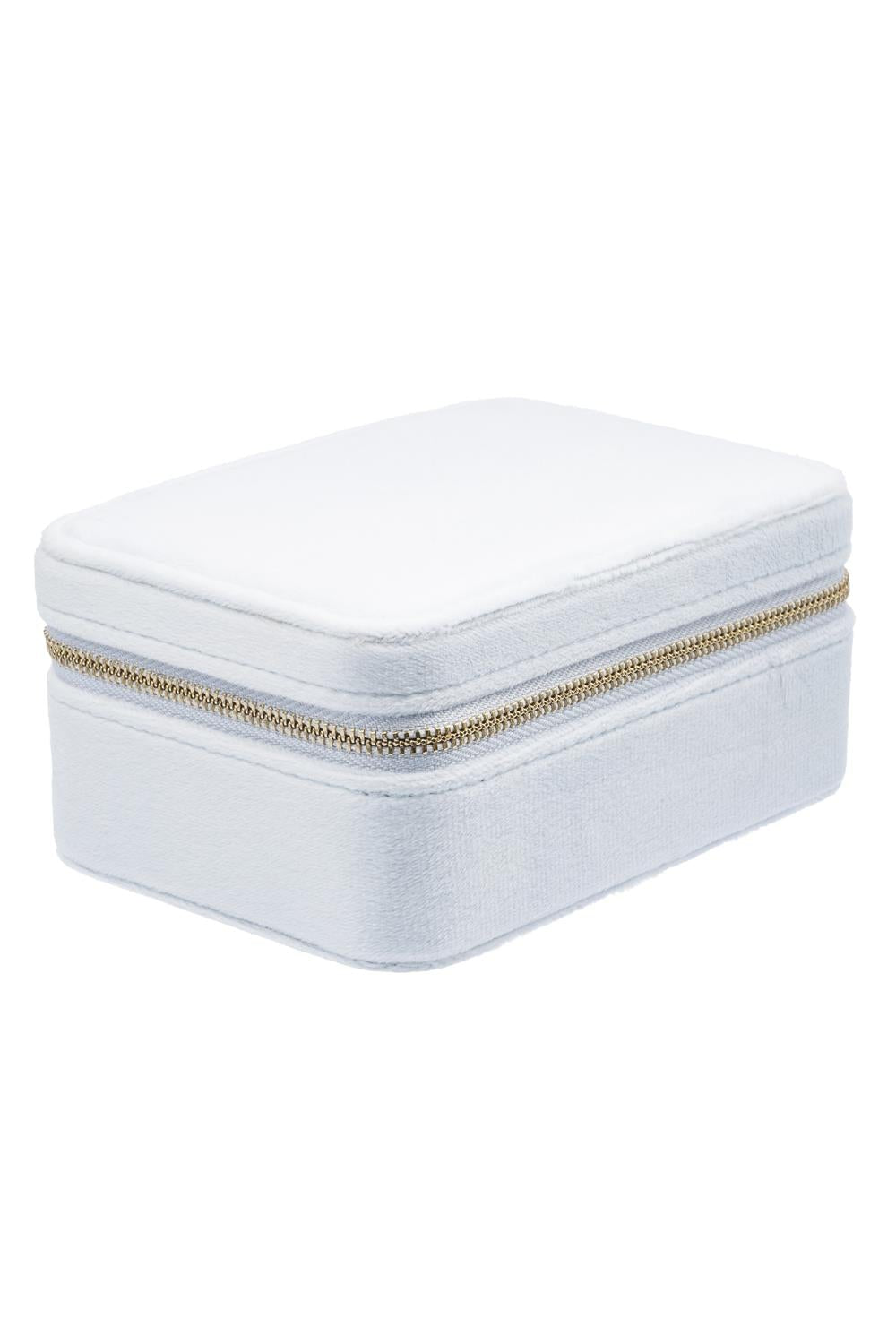 Velvet Jewellery Box Cool Baby Blue - Sky Blue