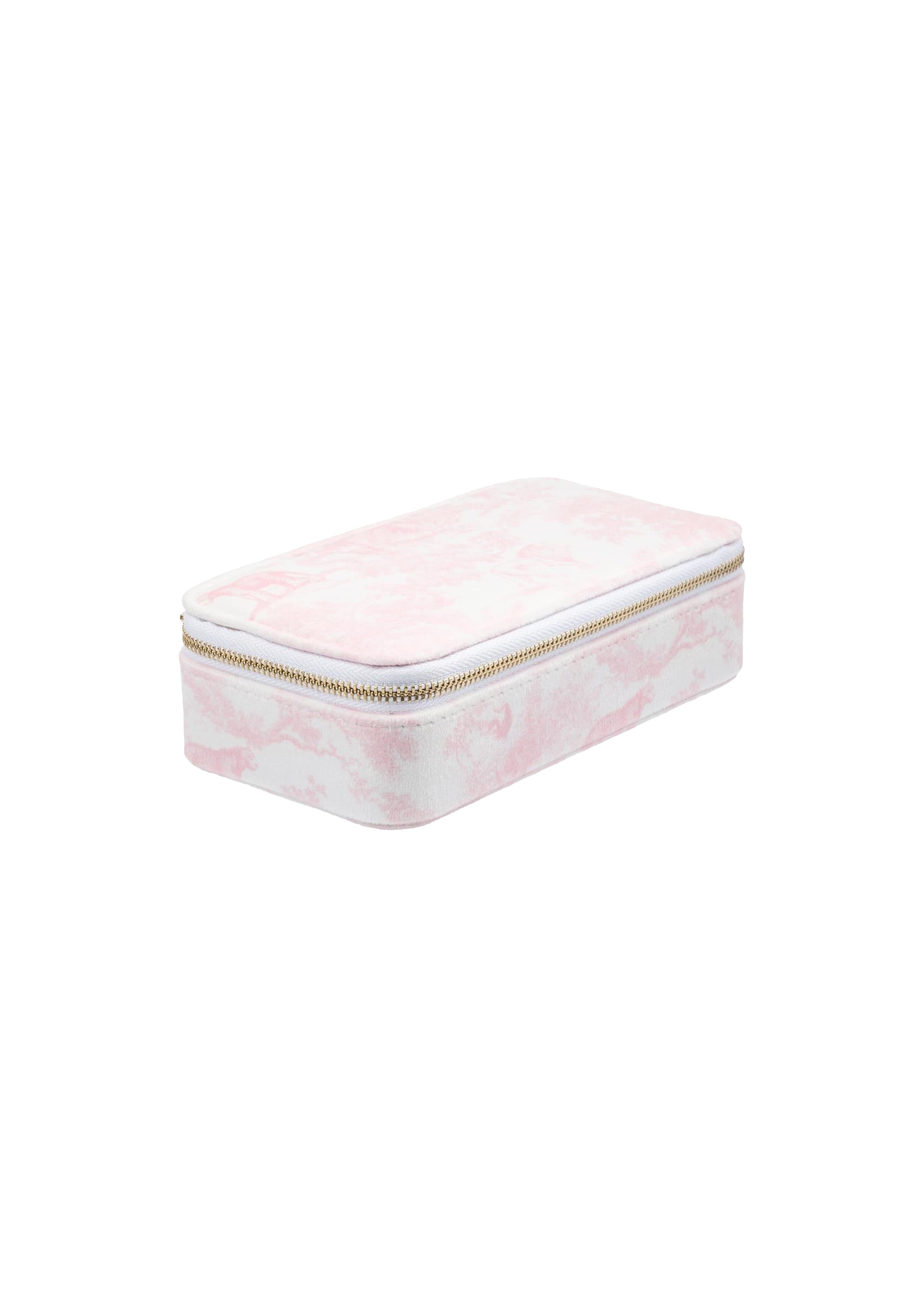 Velvet Jewellery Box Mini Cotton Candy Savannah Print - Pink