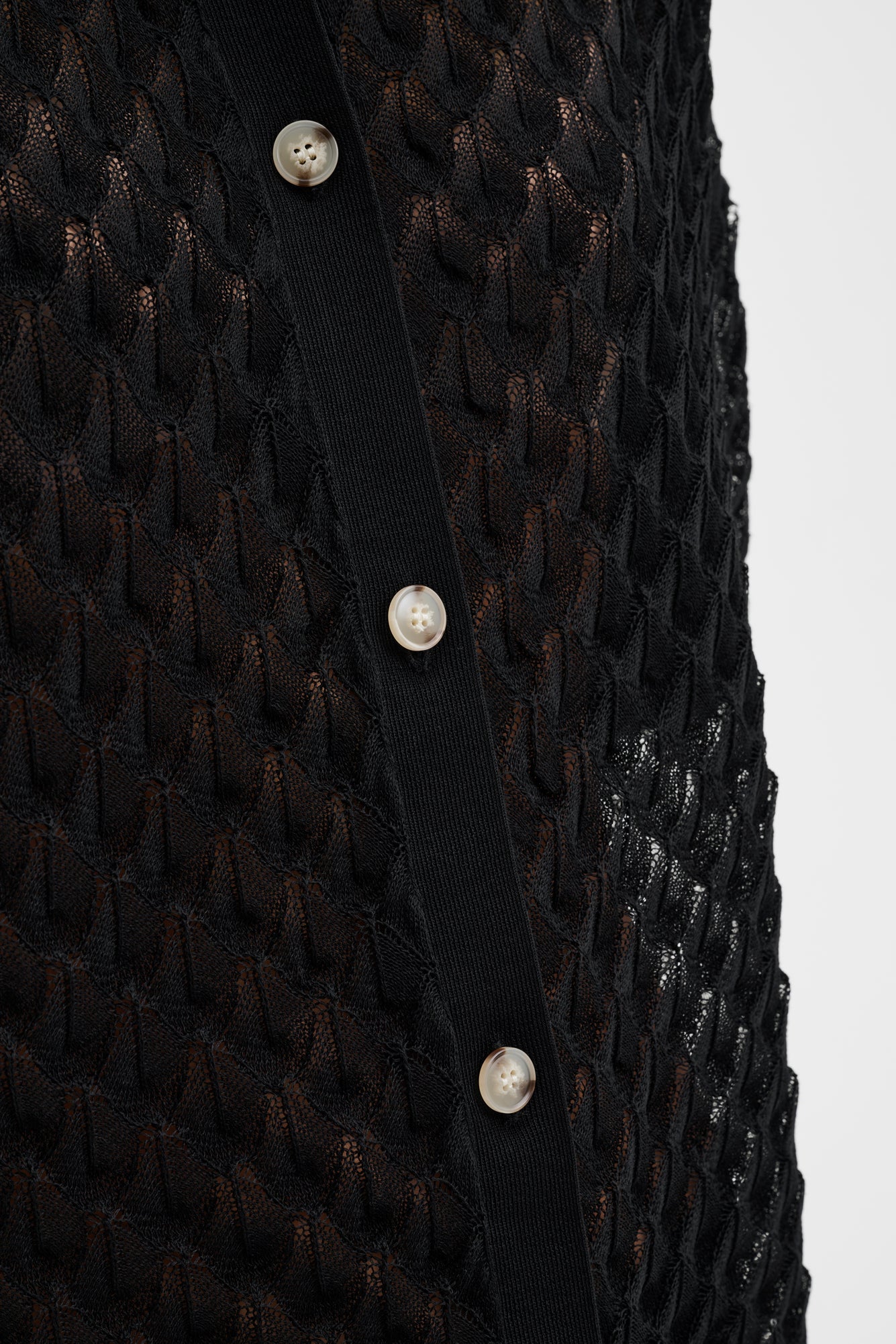 Moa Oversized Knitted Shirt Black - Black