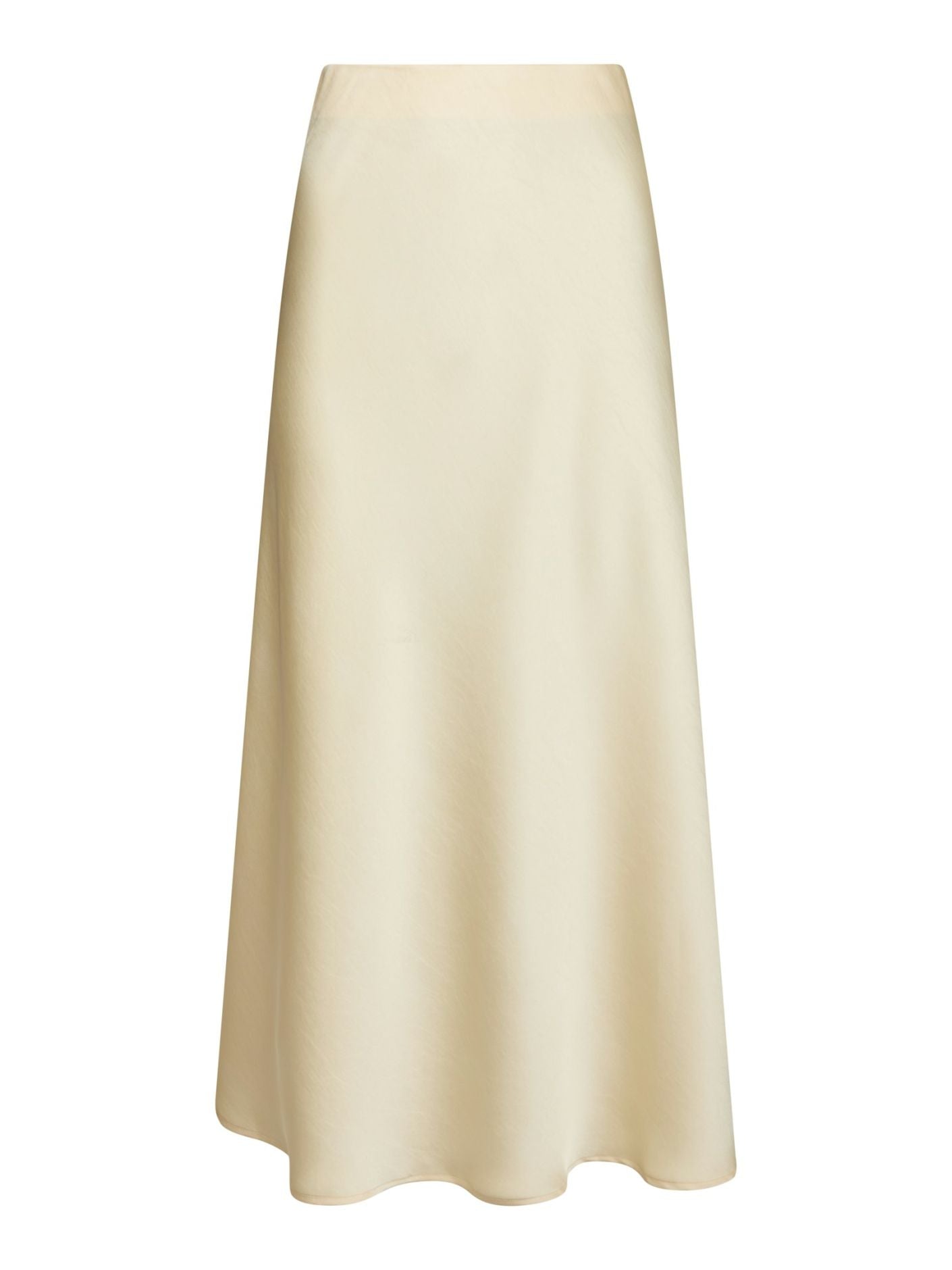 Vicky Heavy Sateen Skirt Light Yellow - Cream