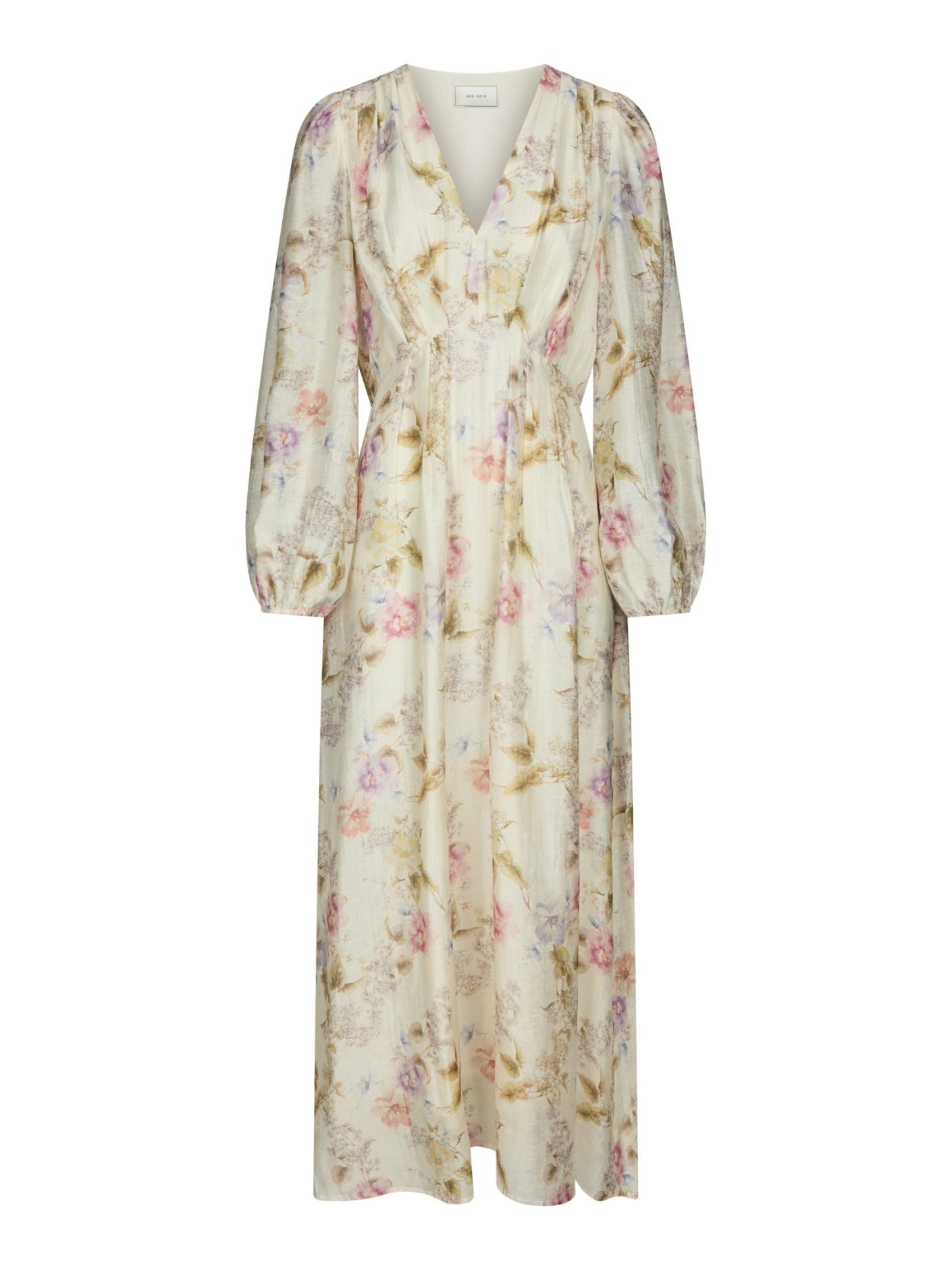 Silfi Vintage Flower Dress Off White - Off-White
