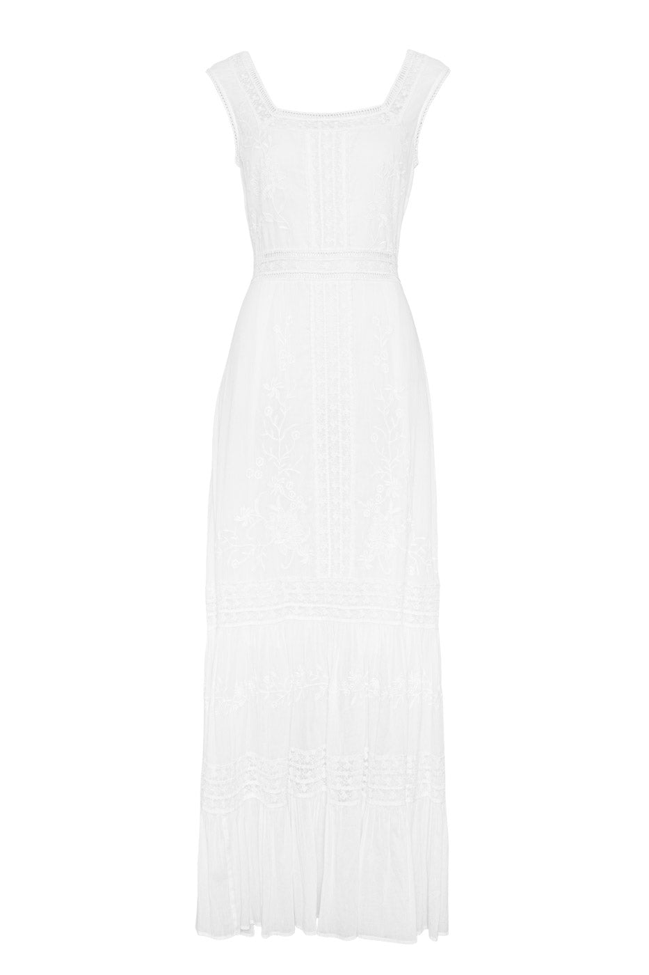 Rosa Maxi Dress White - White
