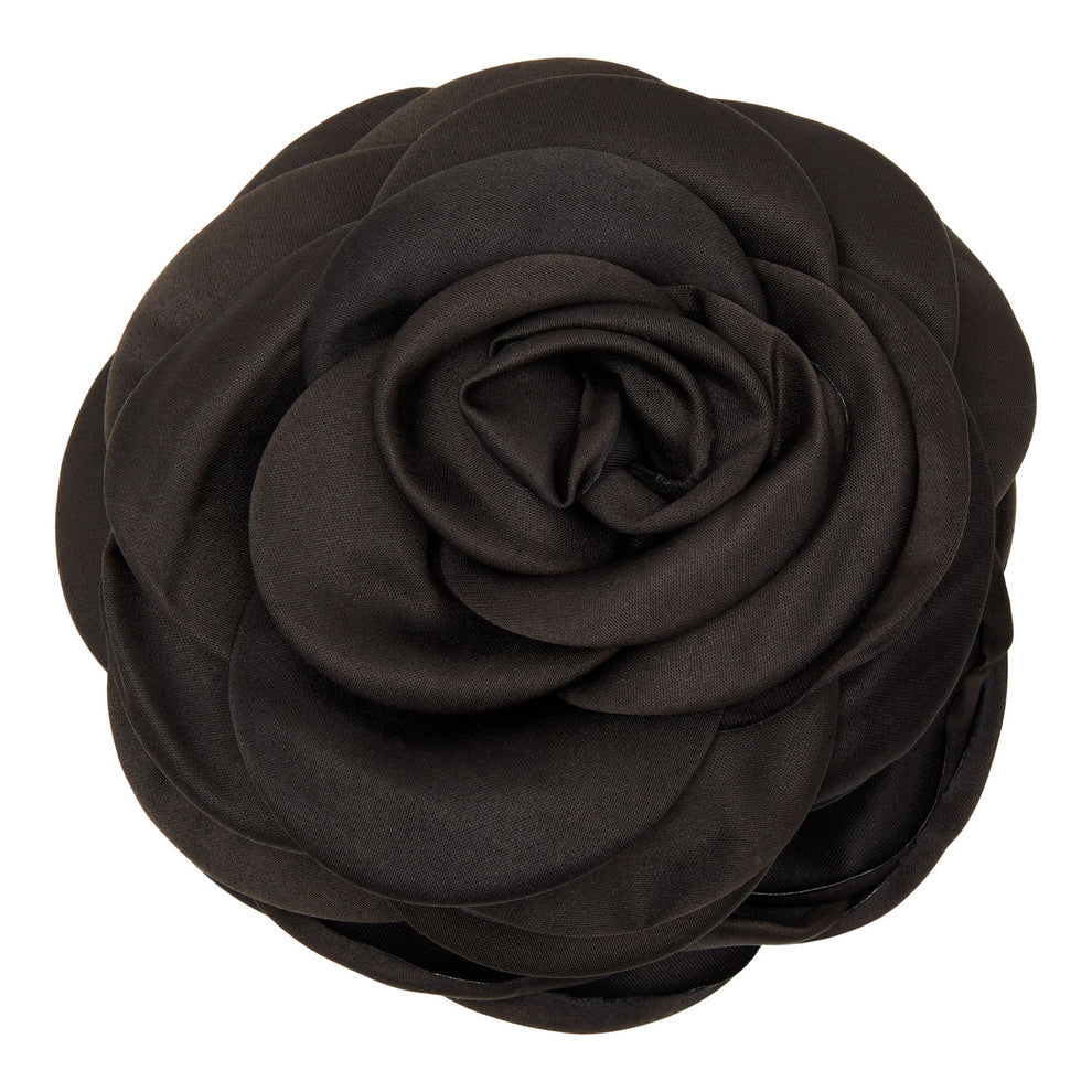 Giant Satin Rose Claw Black - Black