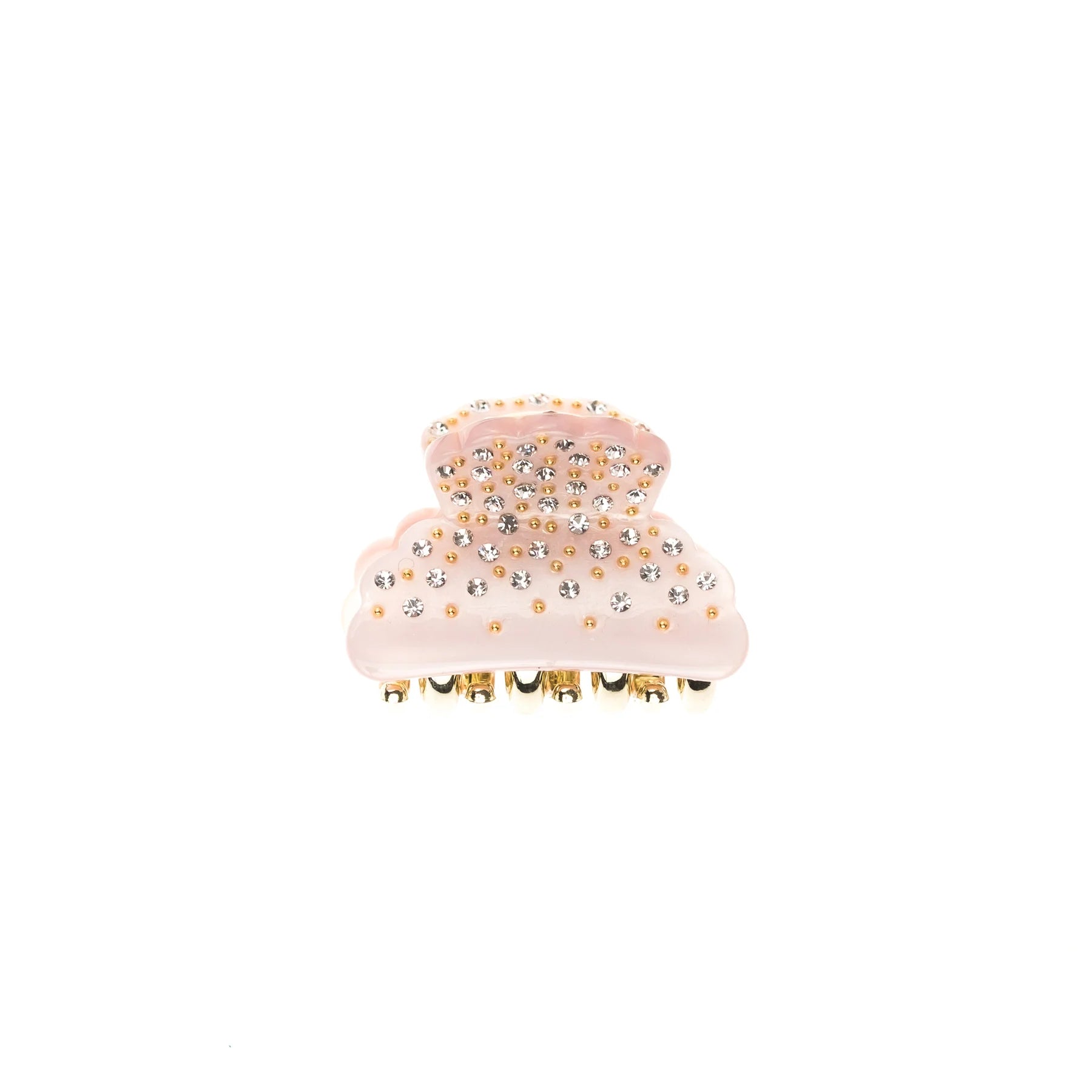 Crystal Hair Claw Small Pale Rose - Pink