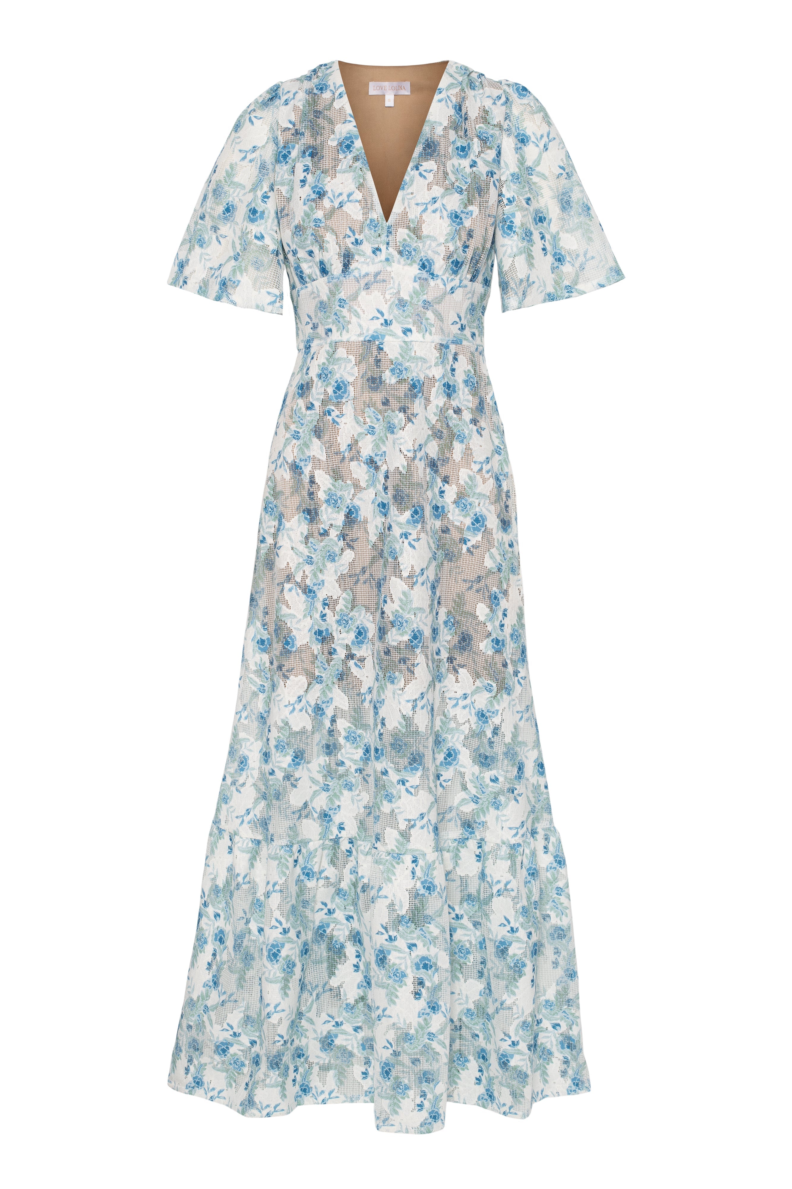 Celina Maxi Dress Blue Whisper - Sky Blue