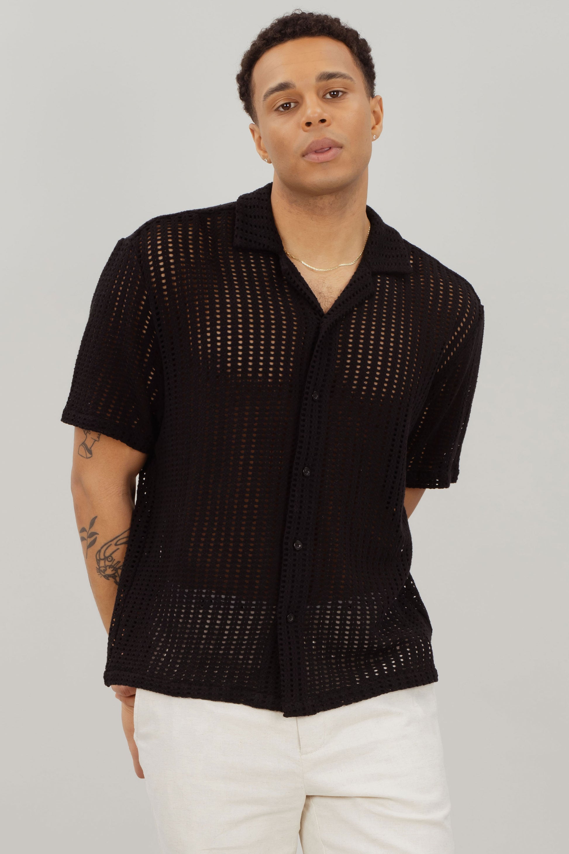 Esteban SS shirt - Black
